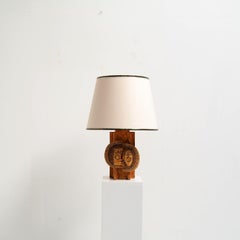 Rare Ceramic Lamp by Roger Capron and Jean Derval