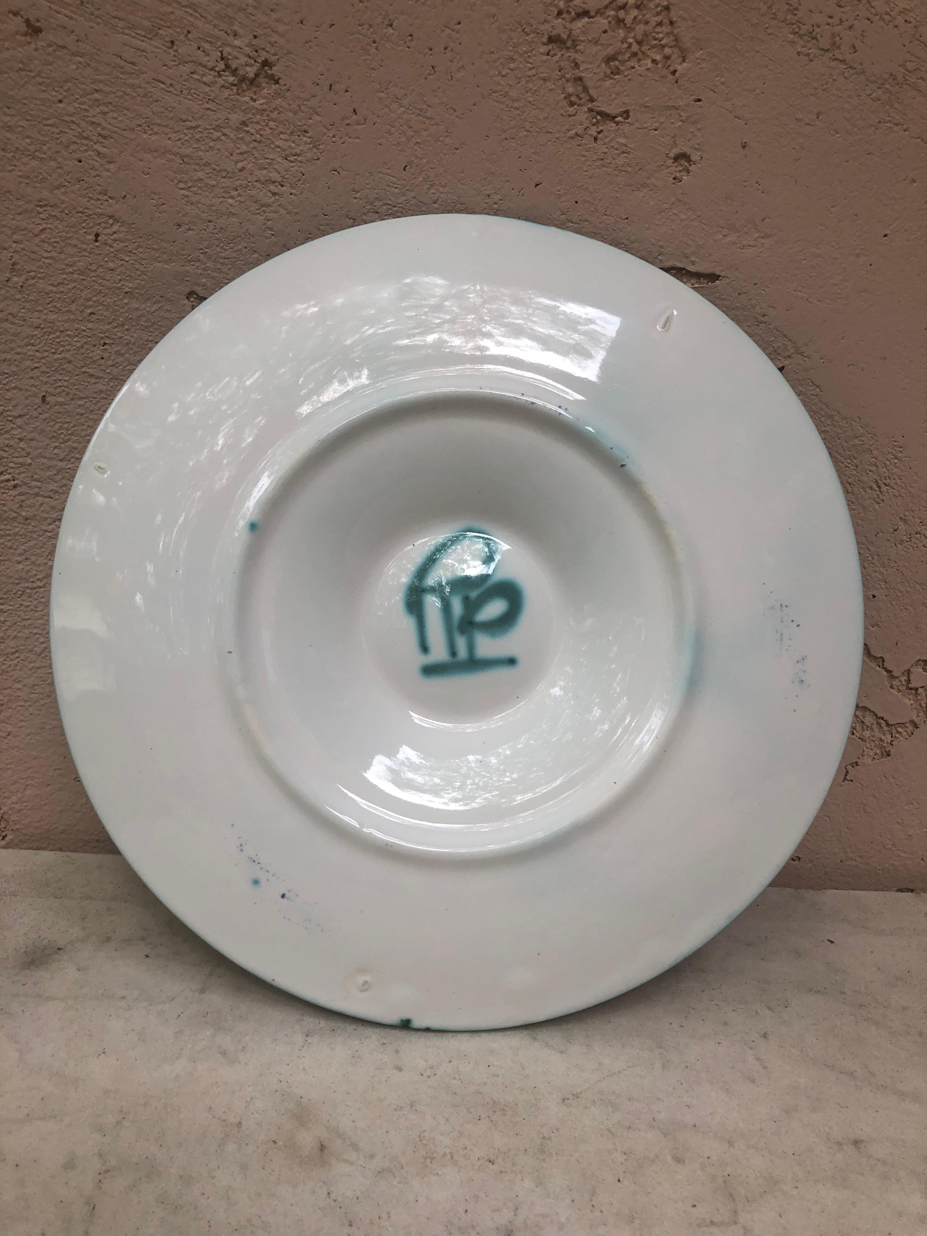 Mid-Century Modern Mid-Century Rare Ceramic Oyster Plate Robert Picault Vallauris 
