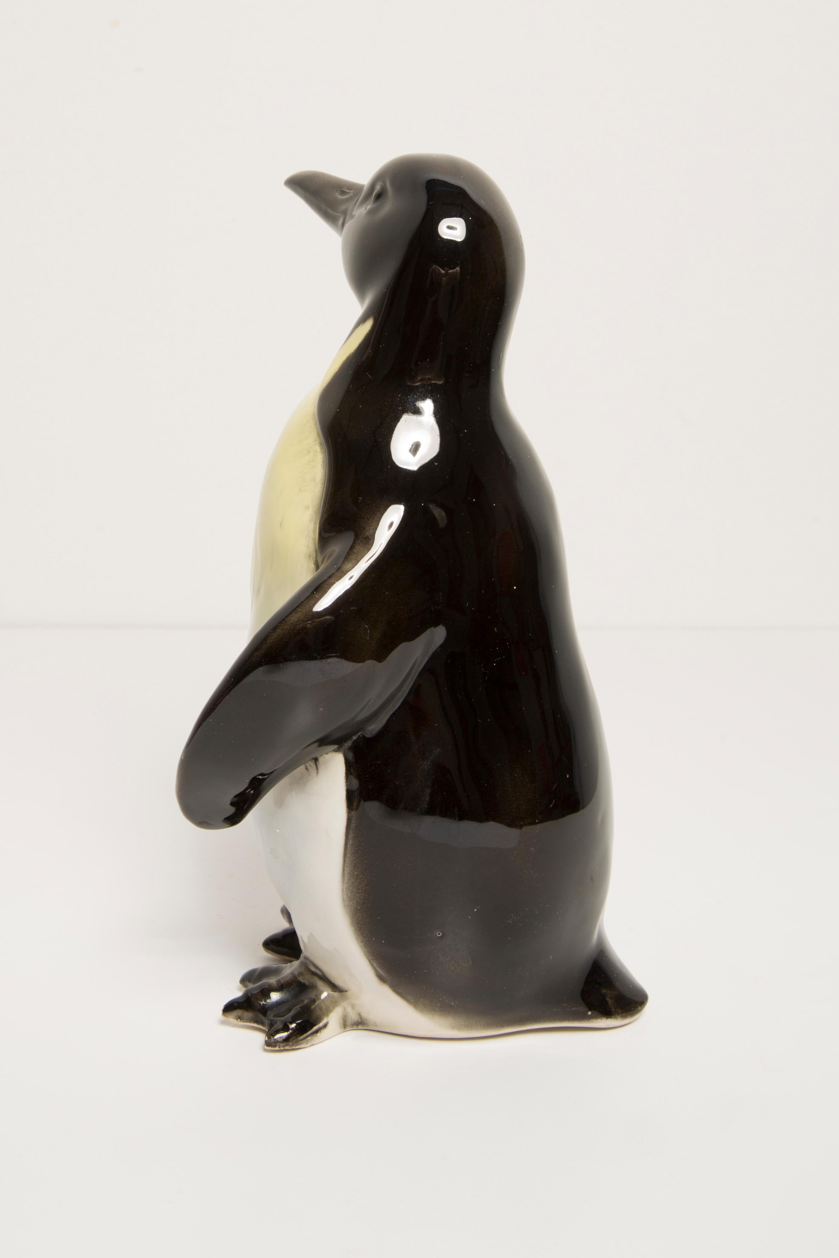 20th Century Rare Ceramic Penguin Decorative Sculpture, Germany, 1960s