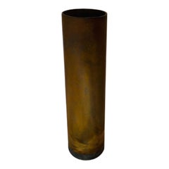 Rare Ceramic Rust Column Vase