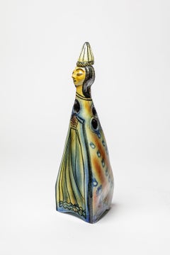 Seltene Keramikskulptur von Accolay, ca. 1960-1970.