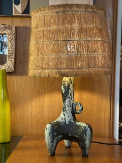 Rara lampada da tavolo in ceramica di Jacques Blin, Francia, anni '60