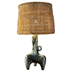 Rare ceramic table lamp by Jacques Blin, France, 1960's