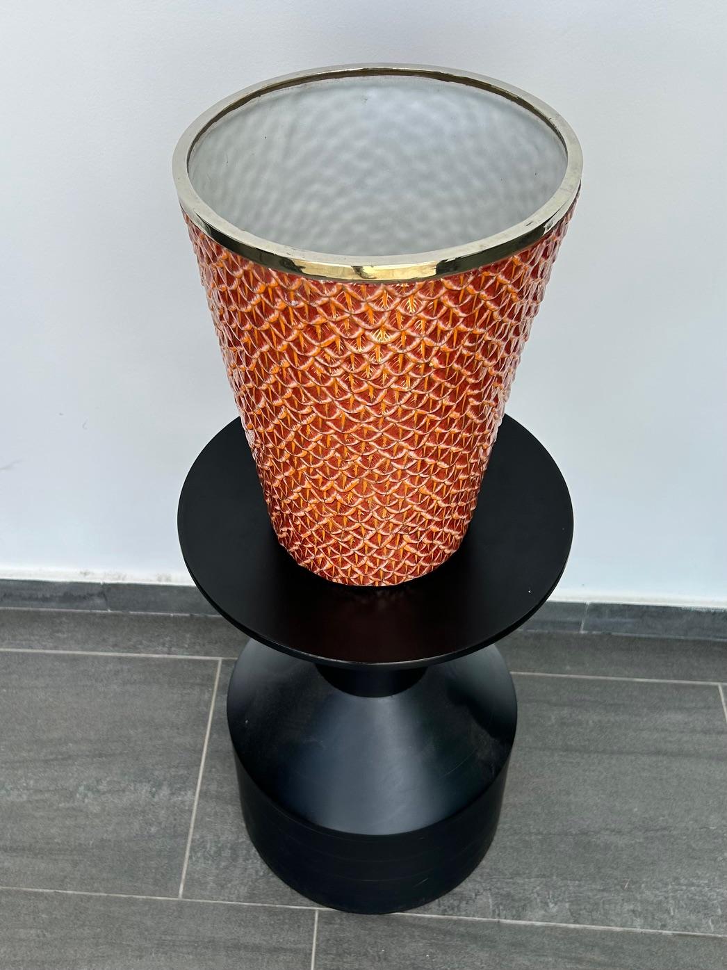Cerámica rara de Loulou de la Falaise 1980 - 1990 Latón en venta