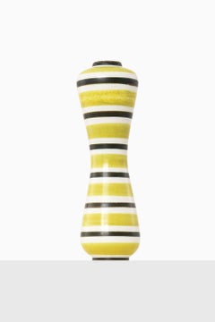 Rare vase en céramique jaune de Stig Lindberg, années 1950