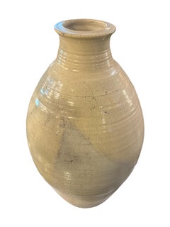 Rare vase en céramique signé par Scheller avec fond ouvert