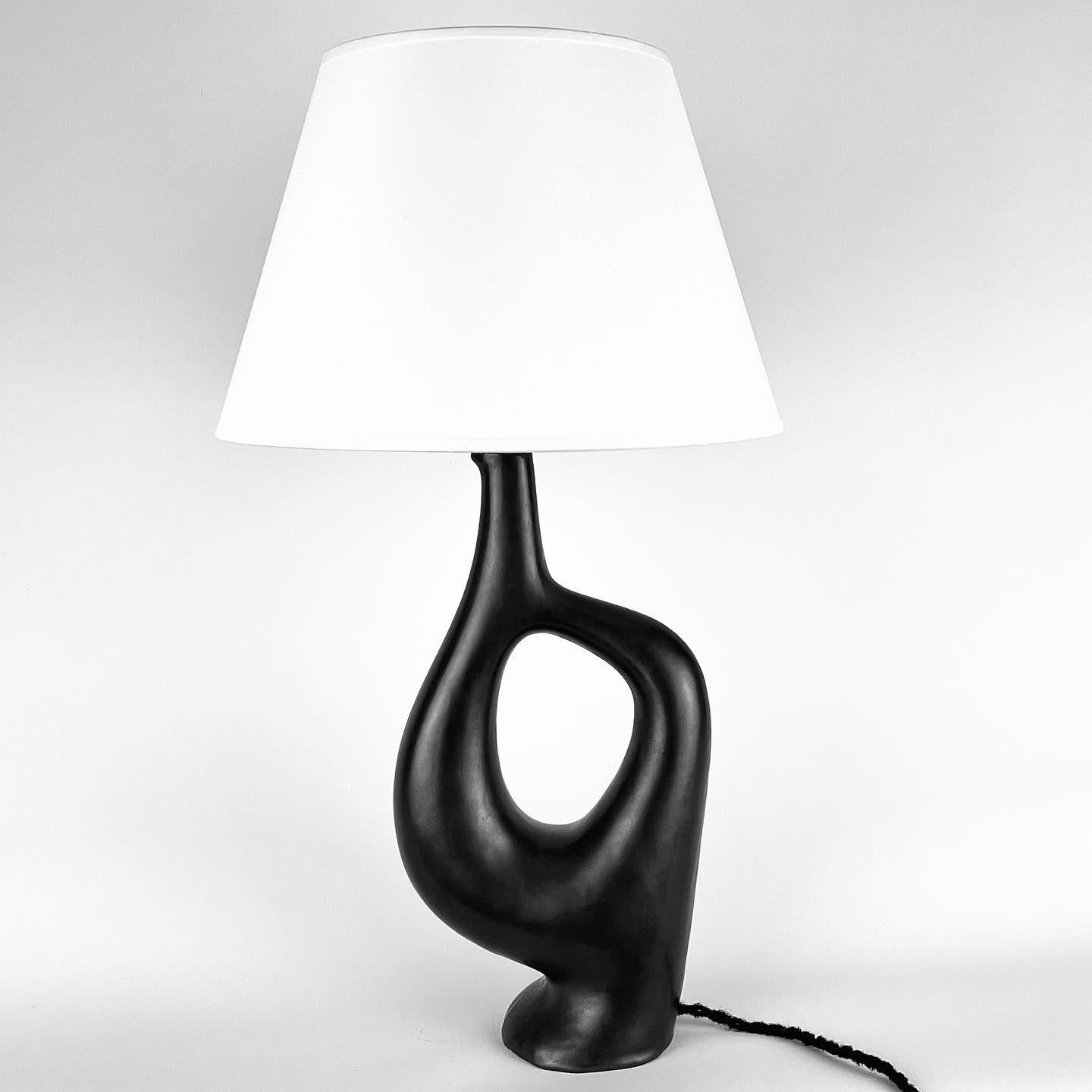 Ceramic Rare ceramic zoomorphic lamp base by André Aleth Masson, circa 1950, France For Sale