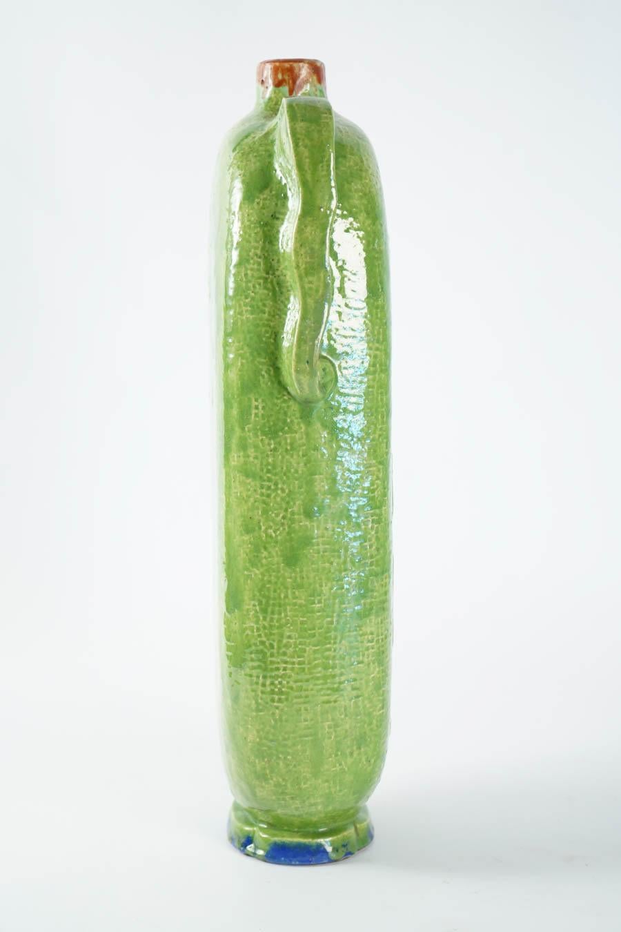 Rare Ceramics Vase by Richard Guino, France, 1930s In Excellent Condition For Sale In Saint-Ouen, FR