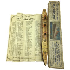 Rare Chad Valley Queen Model Queen with Box and Key, 1936s