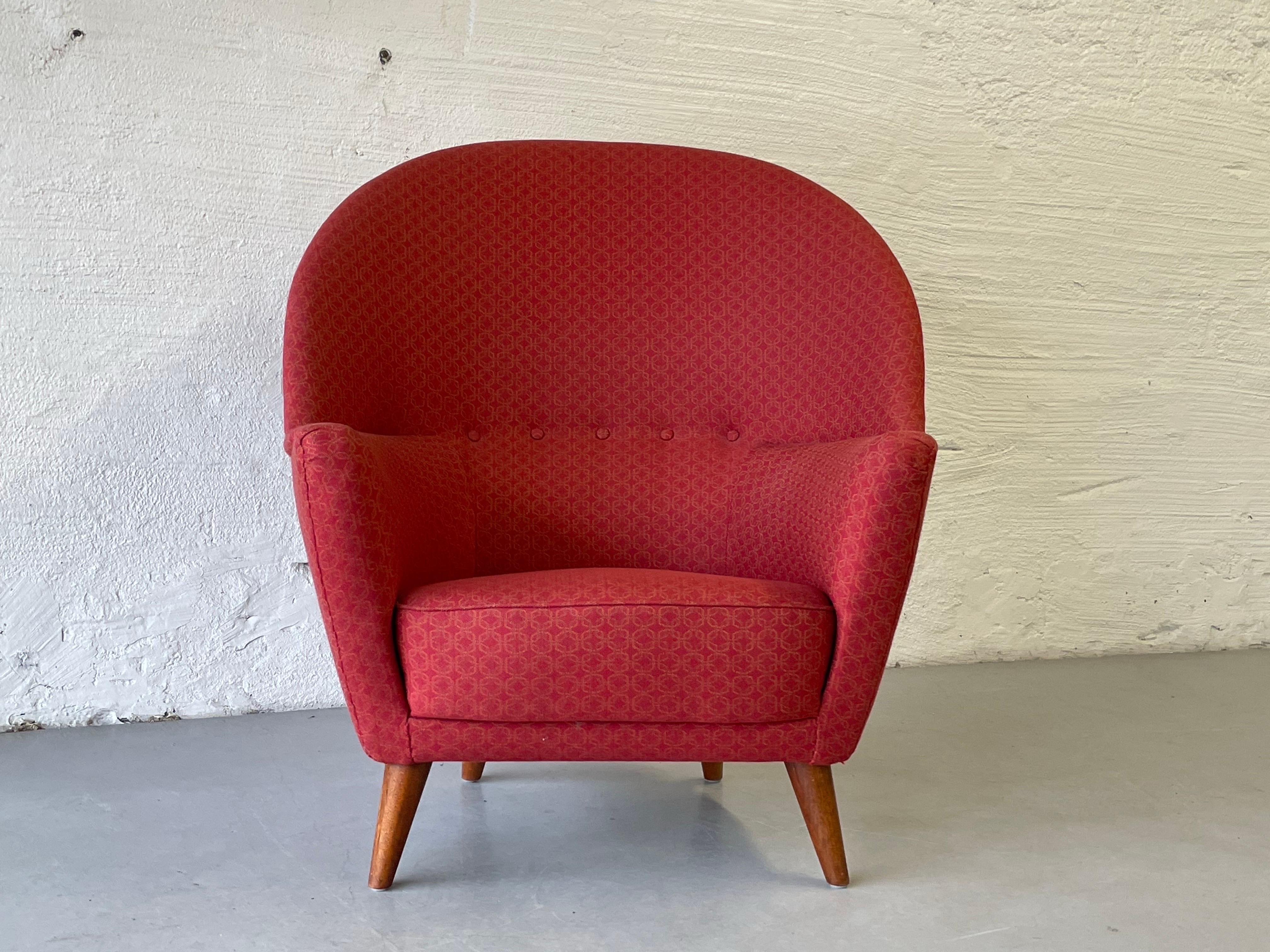 Mid- Century Modern chair by Fredrik Kayser, modell 2010, Norwegian, 1952 For Sale 4