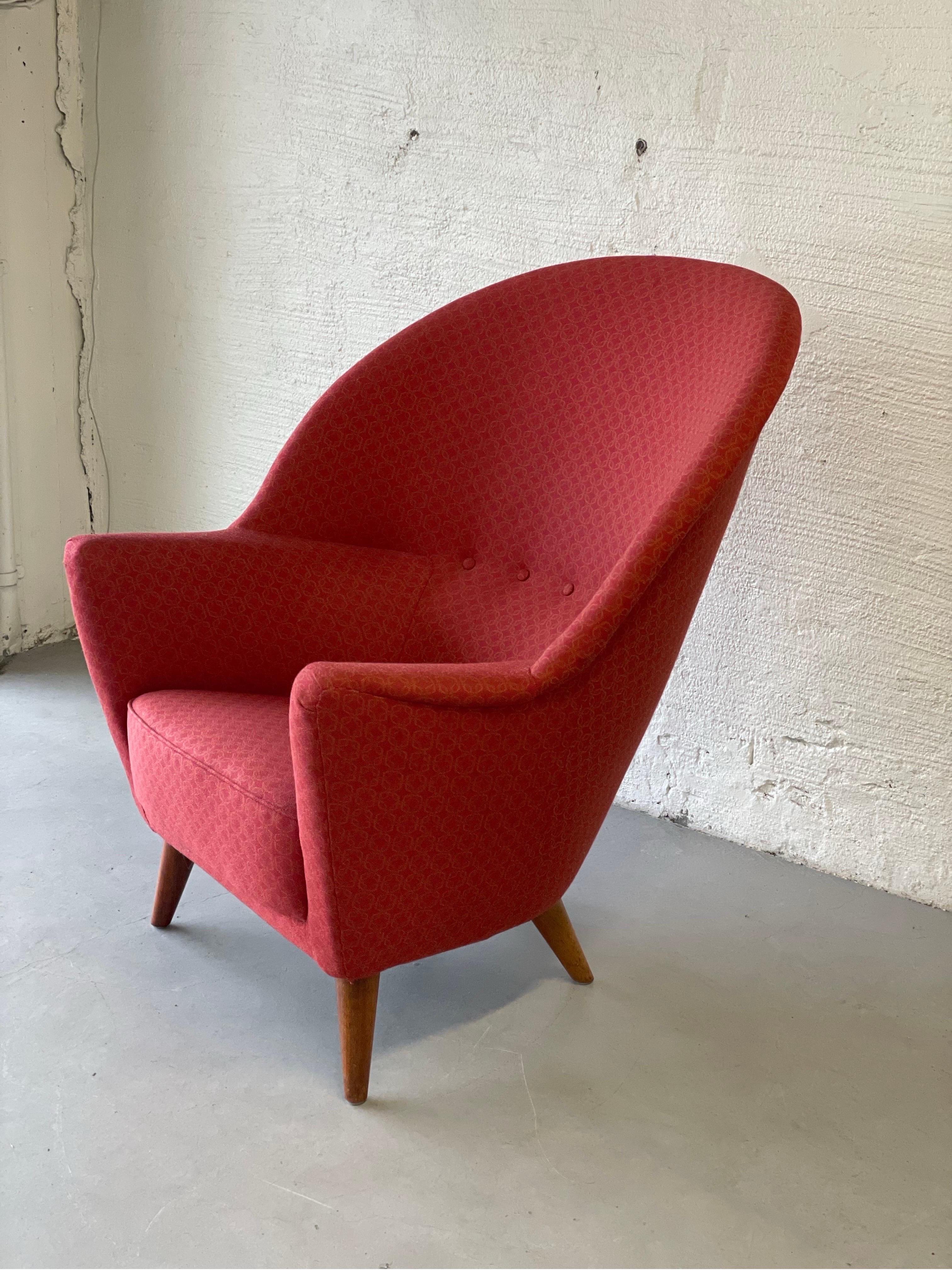 Mid- Century Modern chair by Fredrik Kayser, modell 2010, Norwegian, 1952 For Sale 7