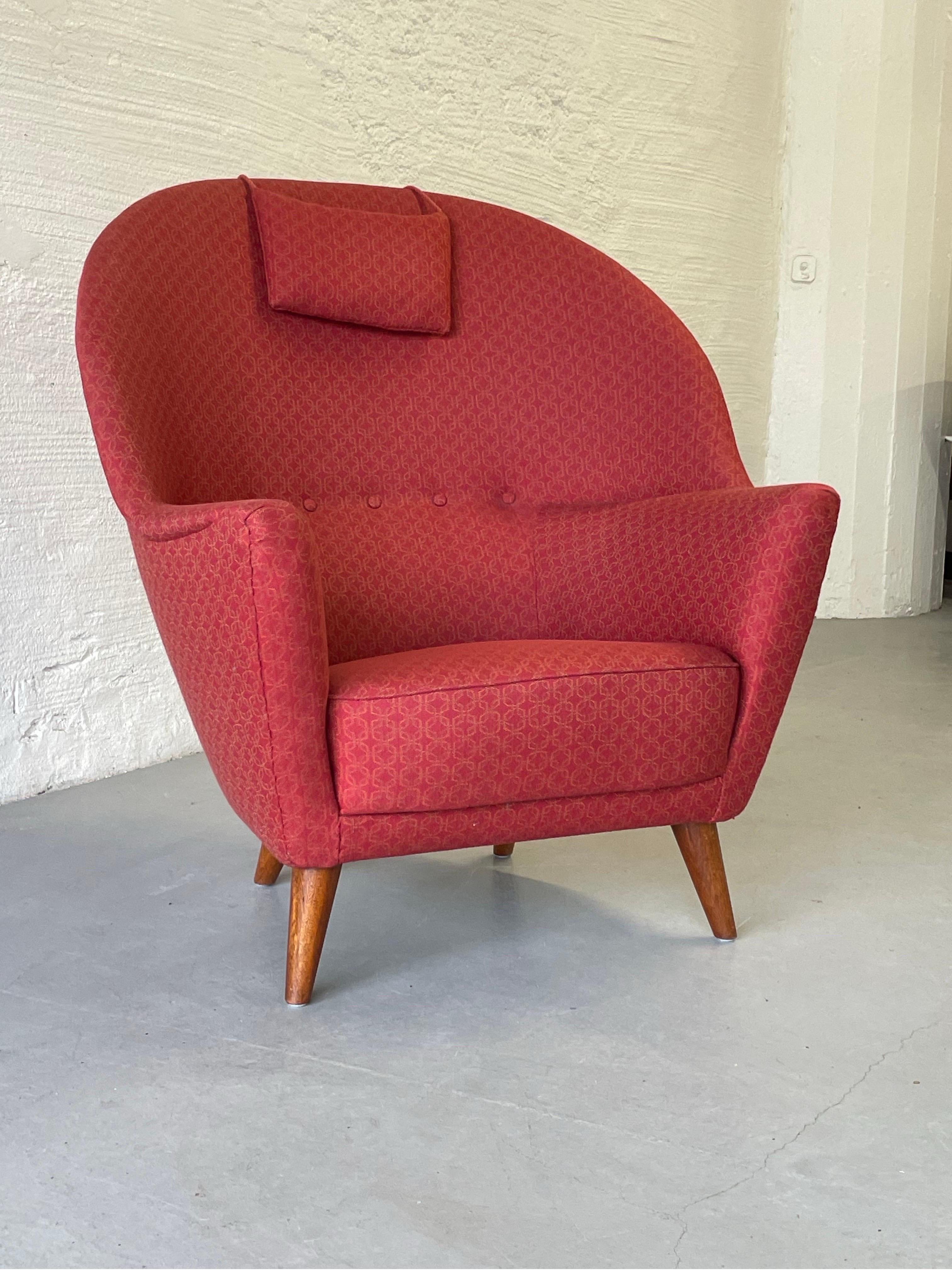 Vintage chair by Fredrik Kayser, modell 2010, Norwegian, 1952 In Good Condition For Sale In Bergen, NO