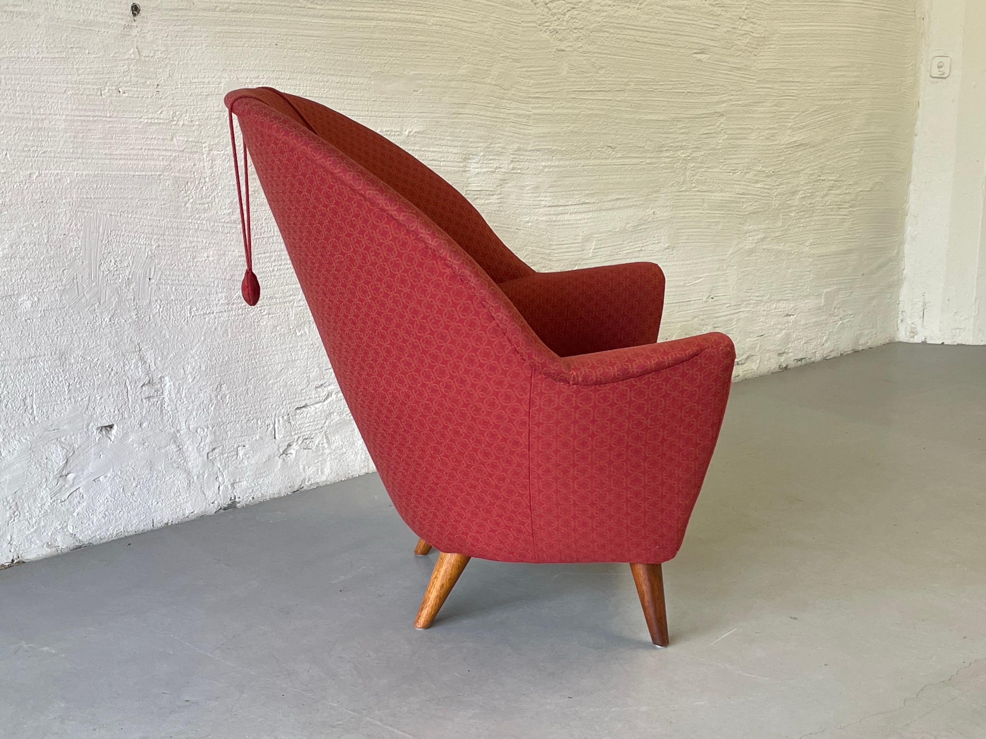 Teak Vintage chair by Fredrik Kayser, modell 2010, Norwegian, 1952 For Sale