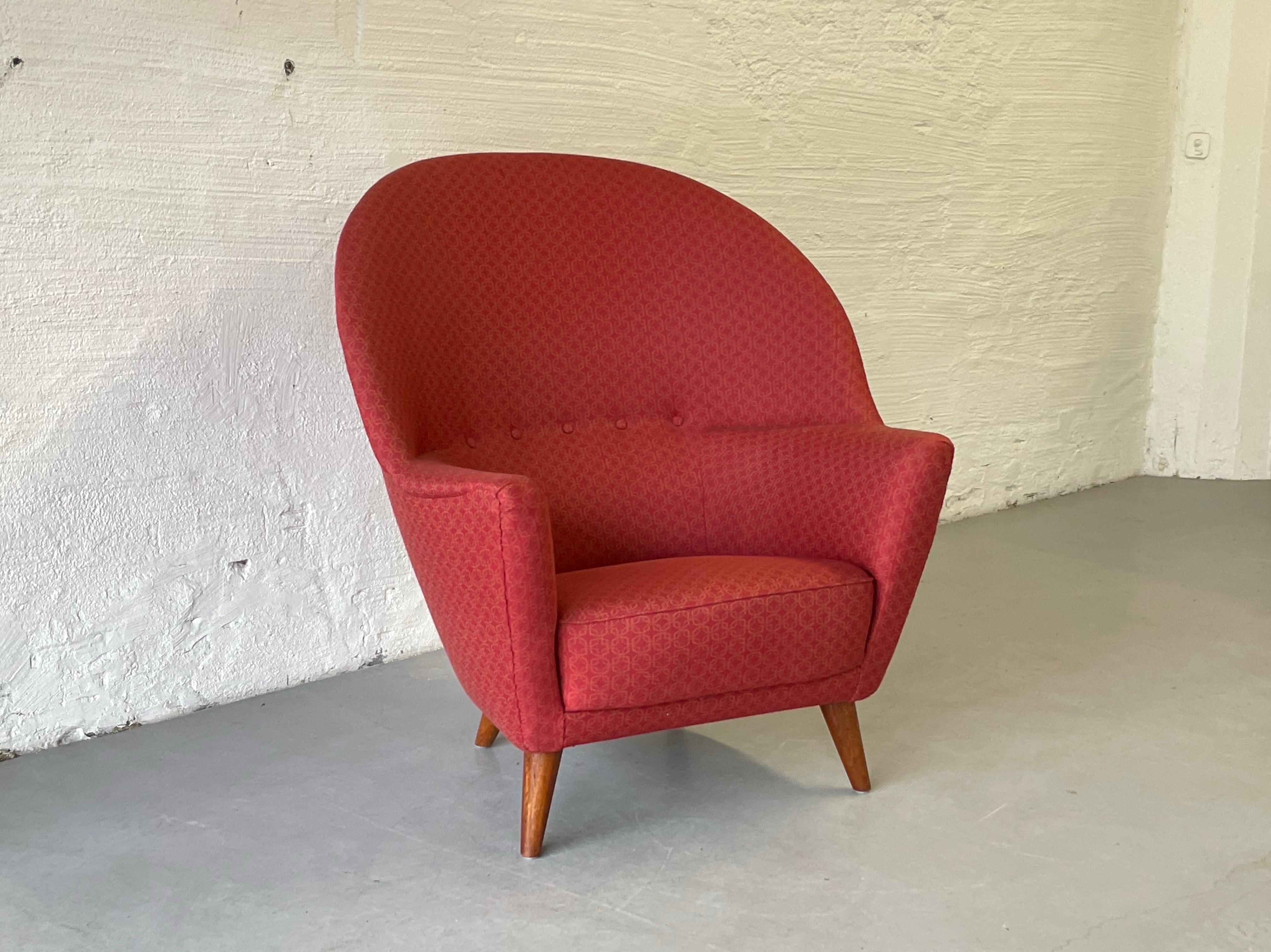 Vintage chair by Fredrik Kayser, modell 2010, Norwegian, 1952 For Sale 3