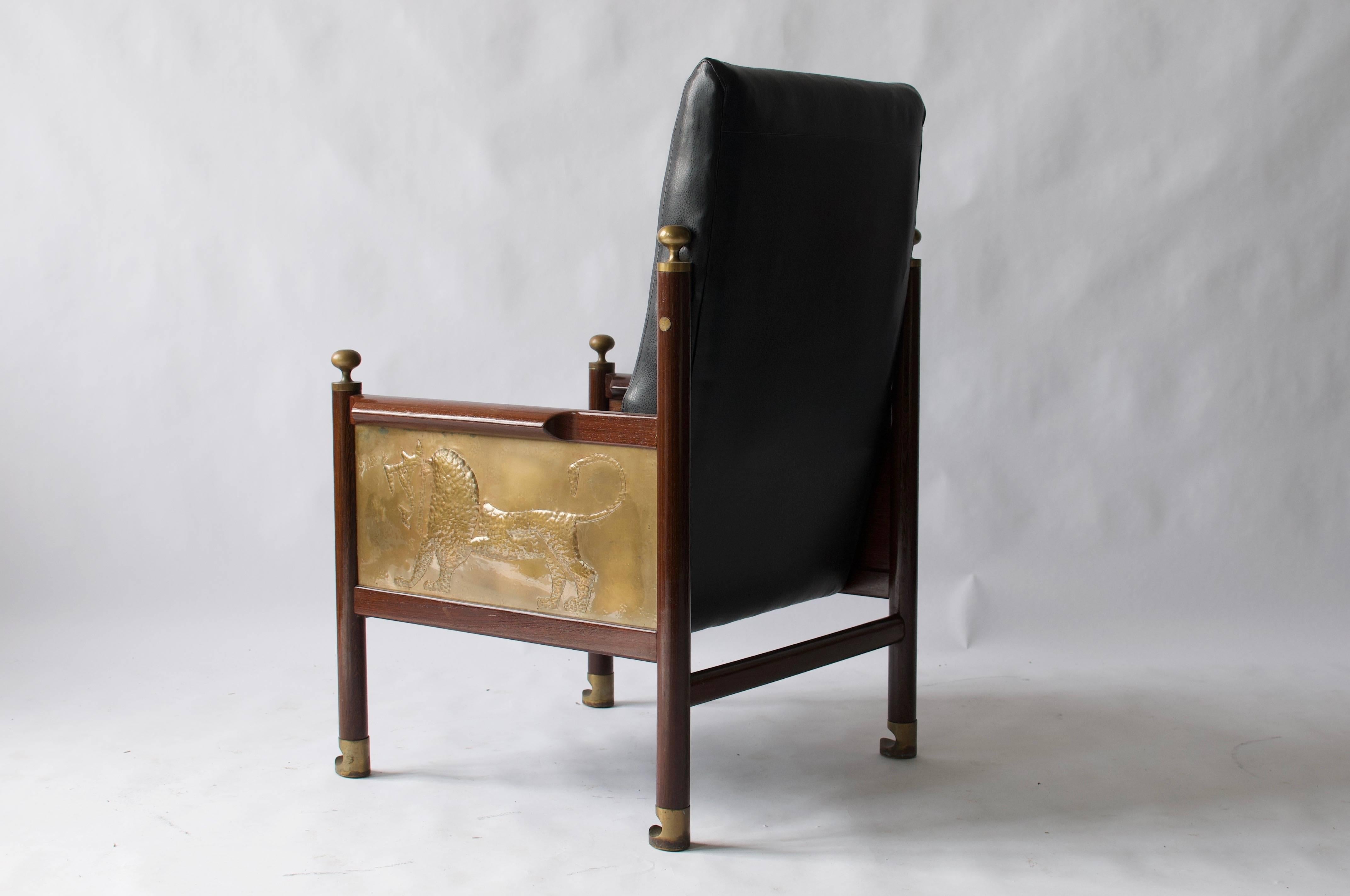 Rare Chair Designed by Ib Kofod-Larsen In Good Condition For Sale In Turners Falls, MA