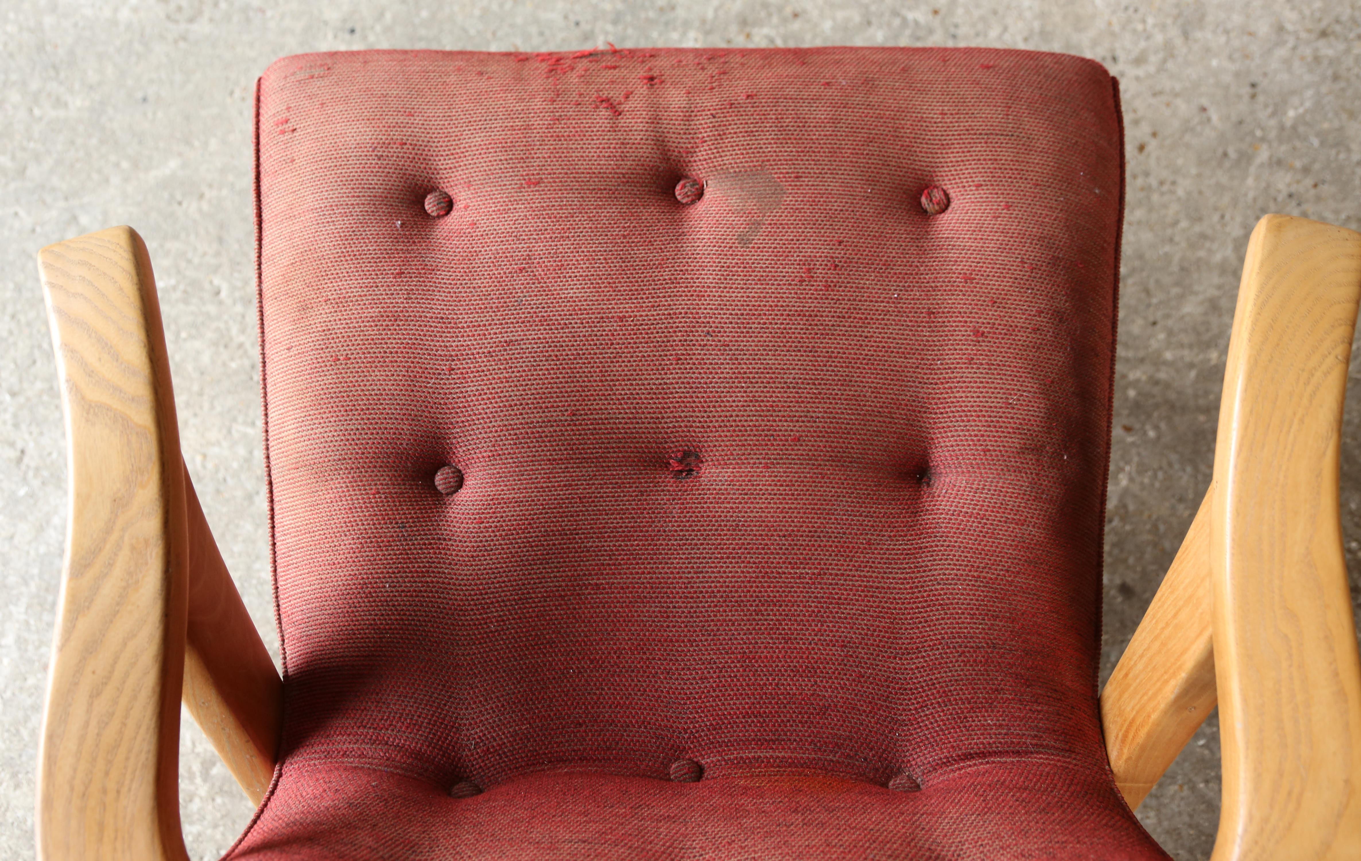 Rare Chair from the Gio Ponti designed sunken 1950s Andrea Doria Ocean Liner For Sale 6