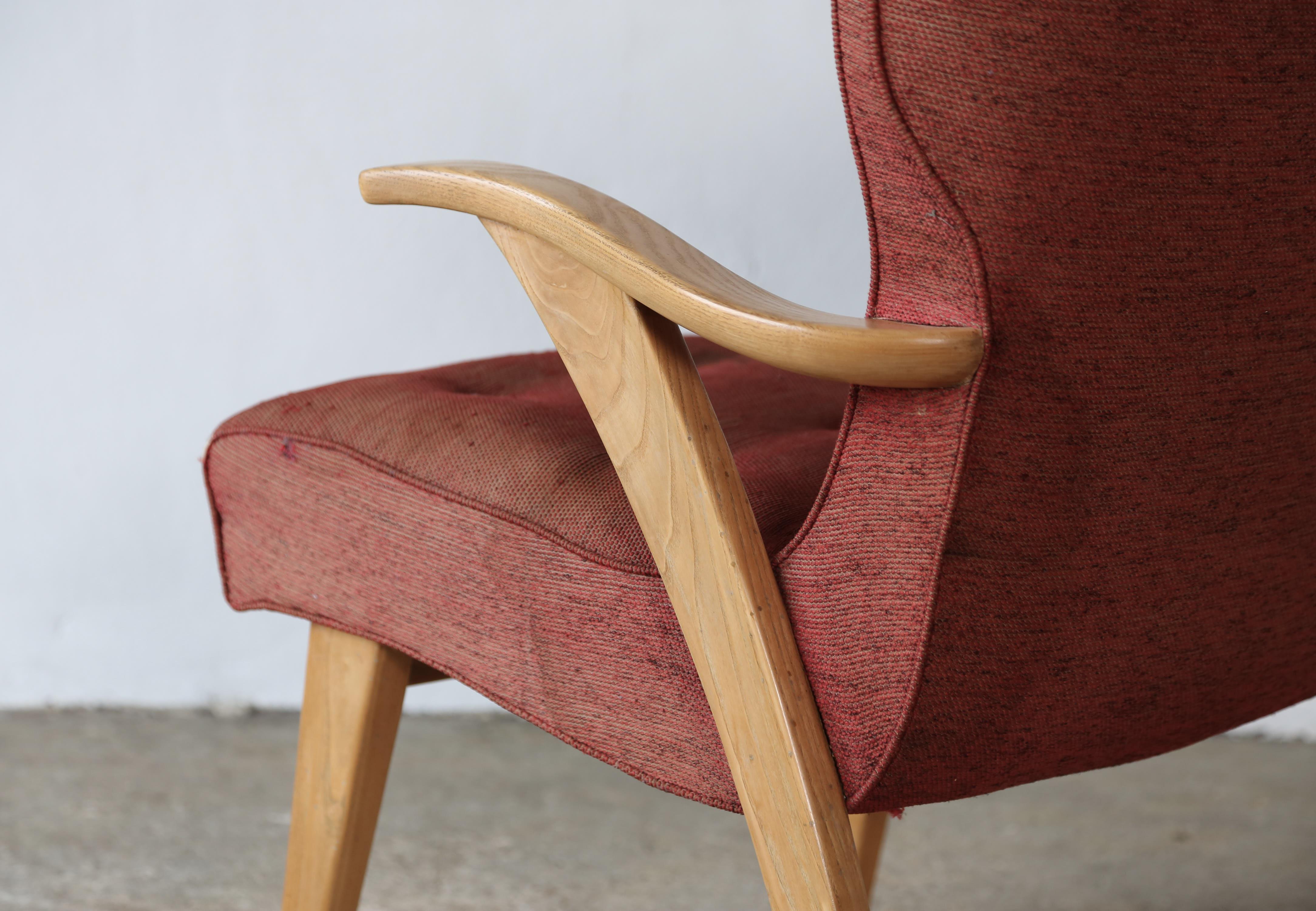 Rare Chair from the Gio Ponti designed sunken 1950s Andrea Doria Ocean Liner For Sale 7