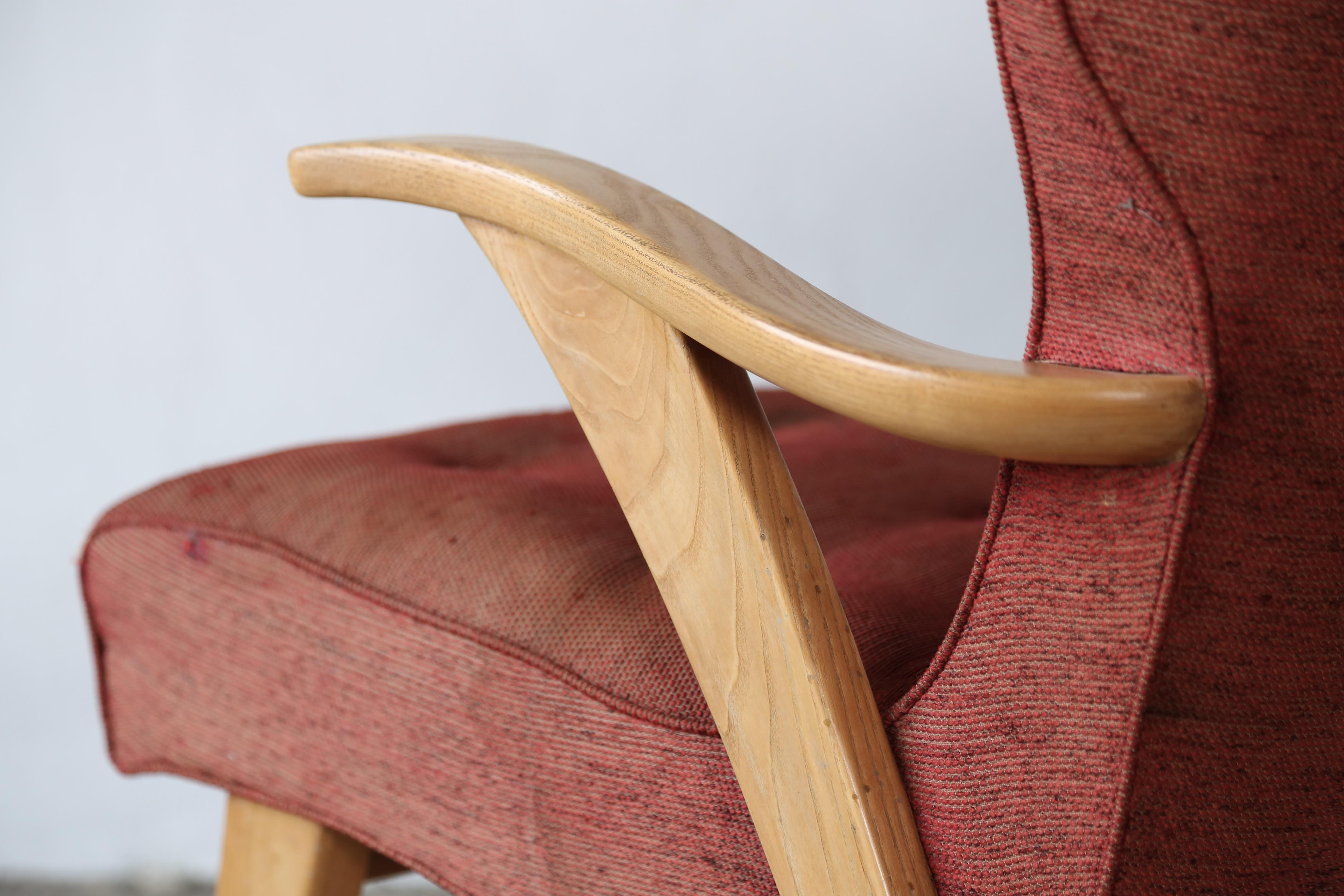 Rare Chair from the Gio Ponti designed sunken 1950s Andrea Doria Ocean Liner For Sale 8