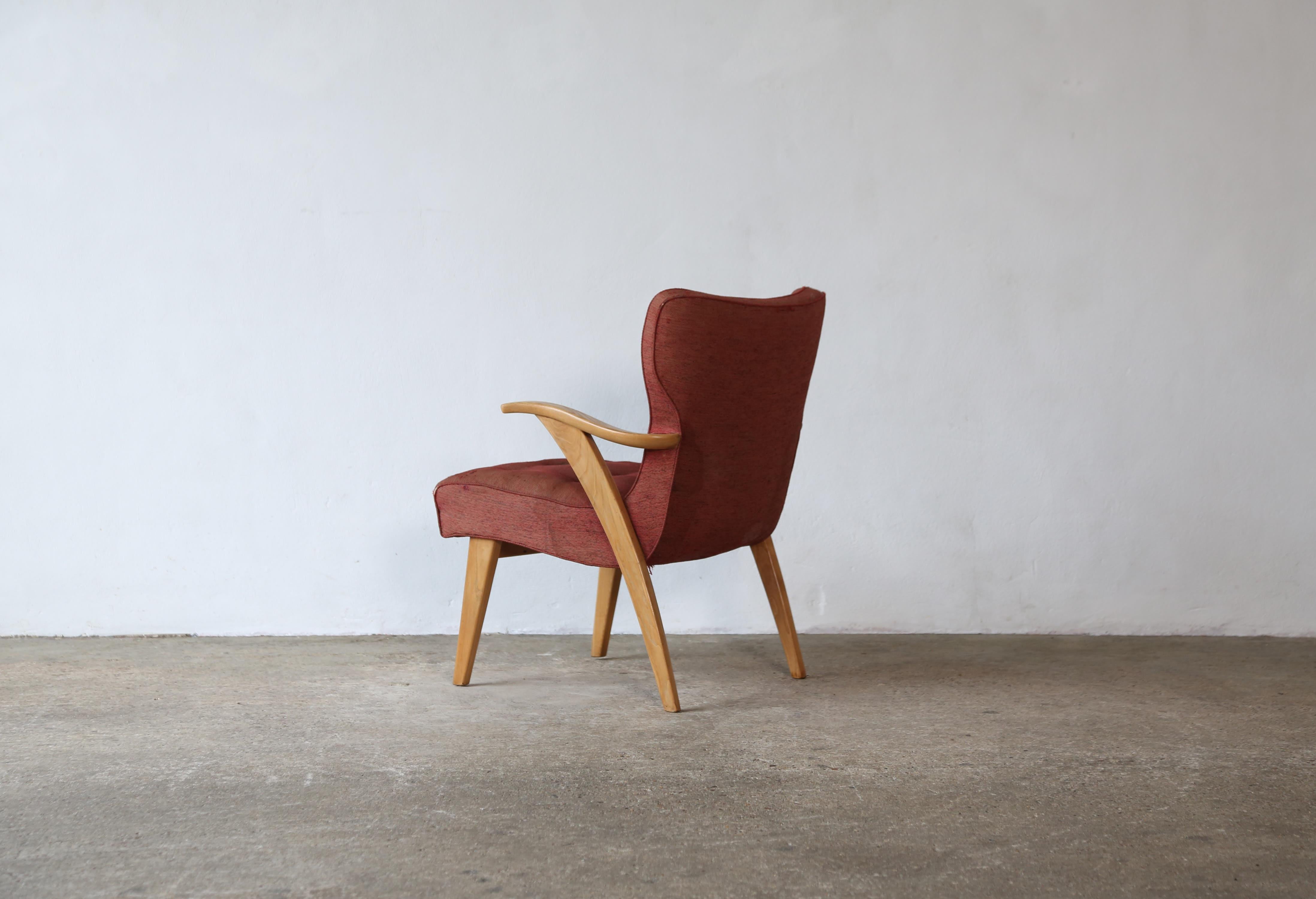20th Century Rare Chair from the Gio Ponti designed sunken 1950s Andrea Doria Ocean Liner For Sale