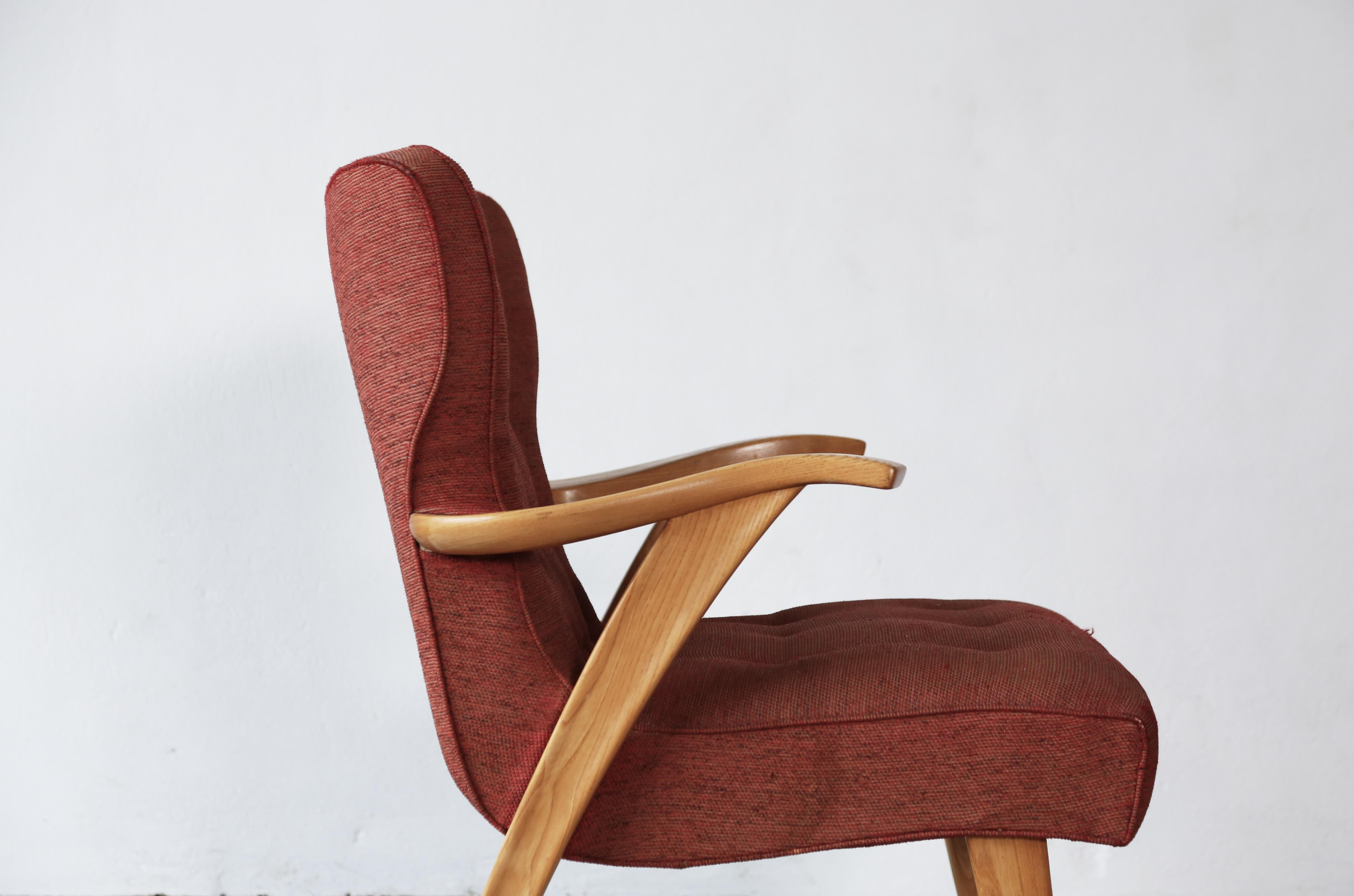 Rare Chair from the Gio Ponti designed sunken 1950s Andrea Doria Ocean Liner For Sale 1