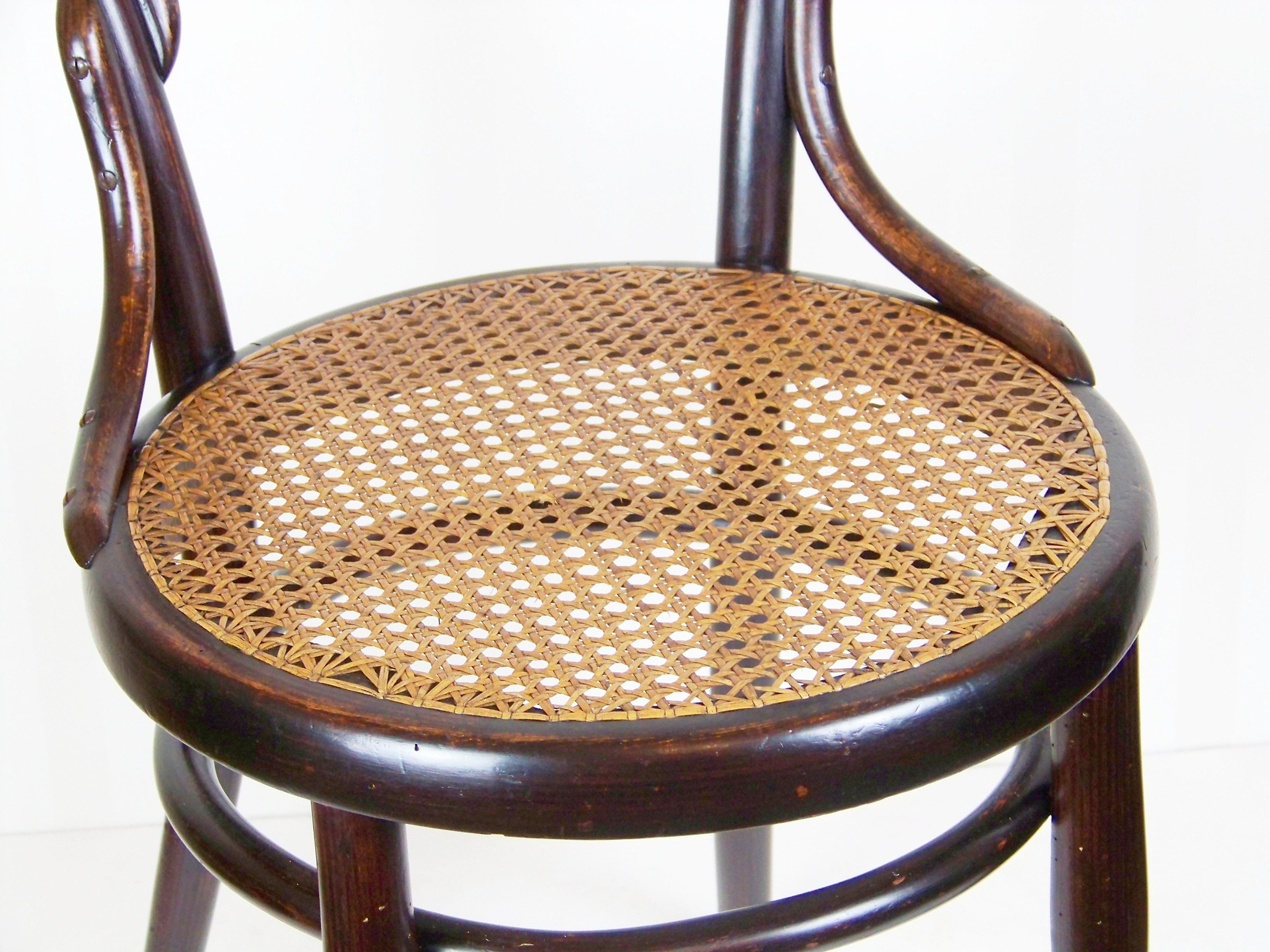 Bentwood Rare Chair Thonet Nr.21 For Sale