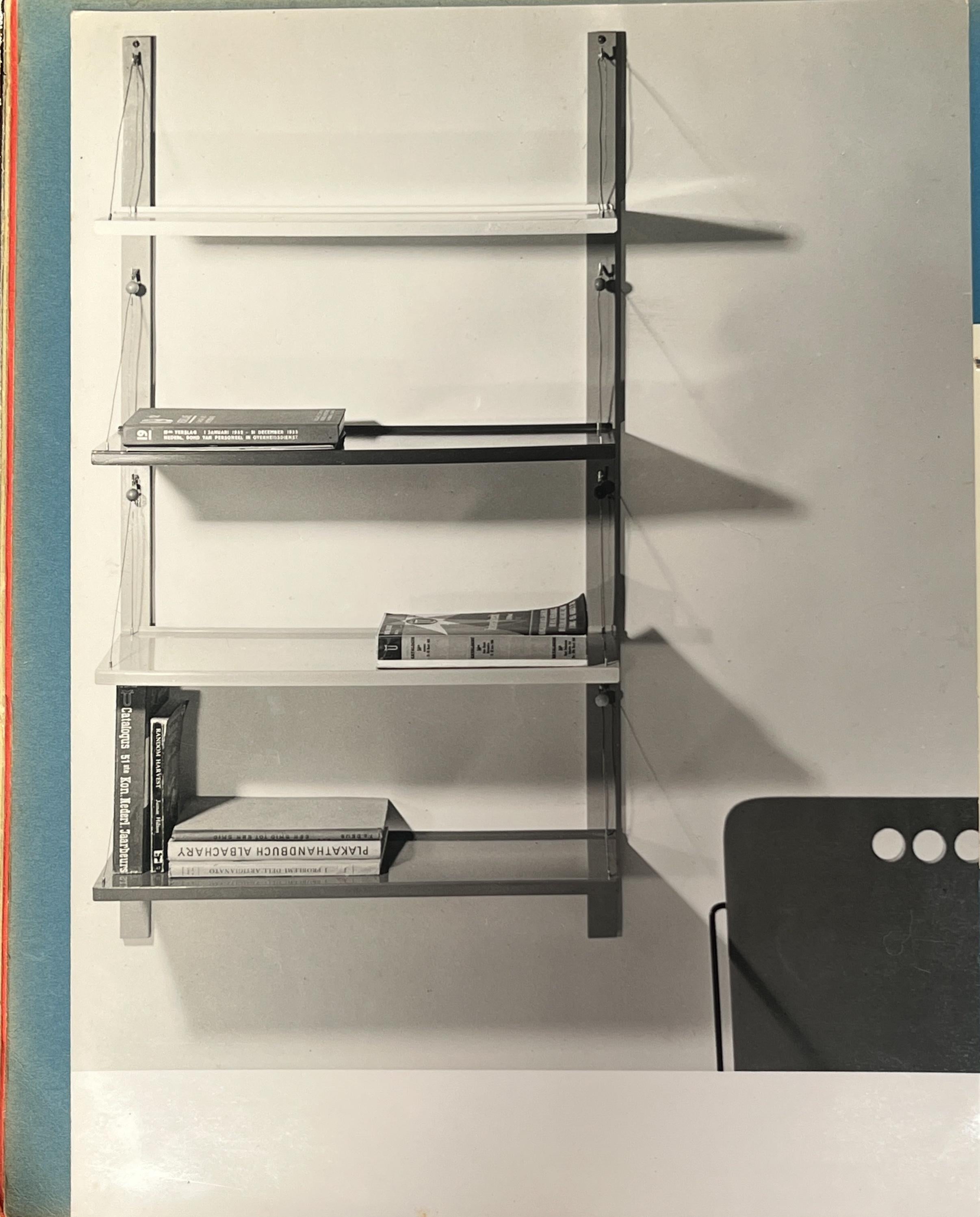 Seltener Stuhl mit lackiertem Sperrholz von Gerrit Jr. Rietveld, 1954 im Angebot 10