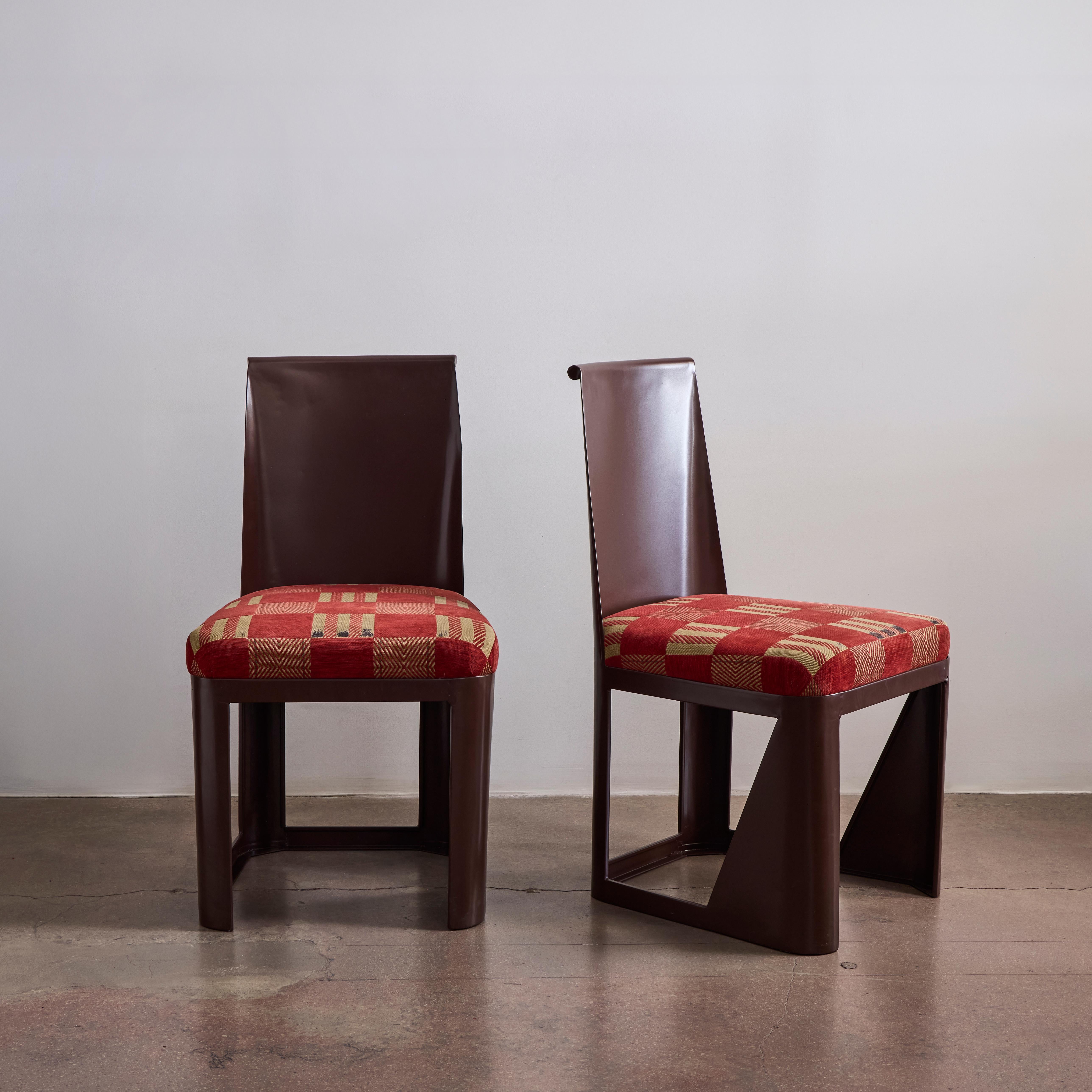 Acciaio Rare Chairs by René Prou in vendita