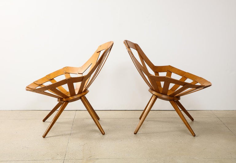 Rare Chairs by Vittorio Gregotti, Lodovico Meneghetti & Giotto Stoppino For Sale 2