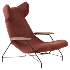 Rare Chaise Lounge by Carlo Hauner & Martin Eisler, circa 1954, Móveis Artesanal