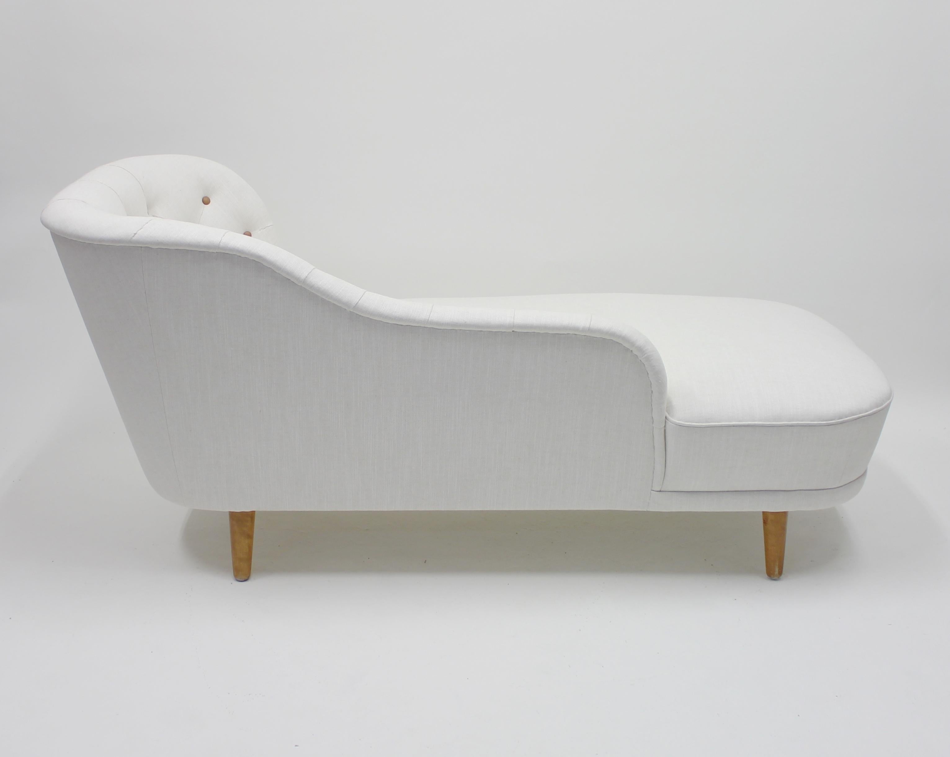 Rare Chaise Lounge, Attributed to Greta Magnusson Grossman, 1940s 5
