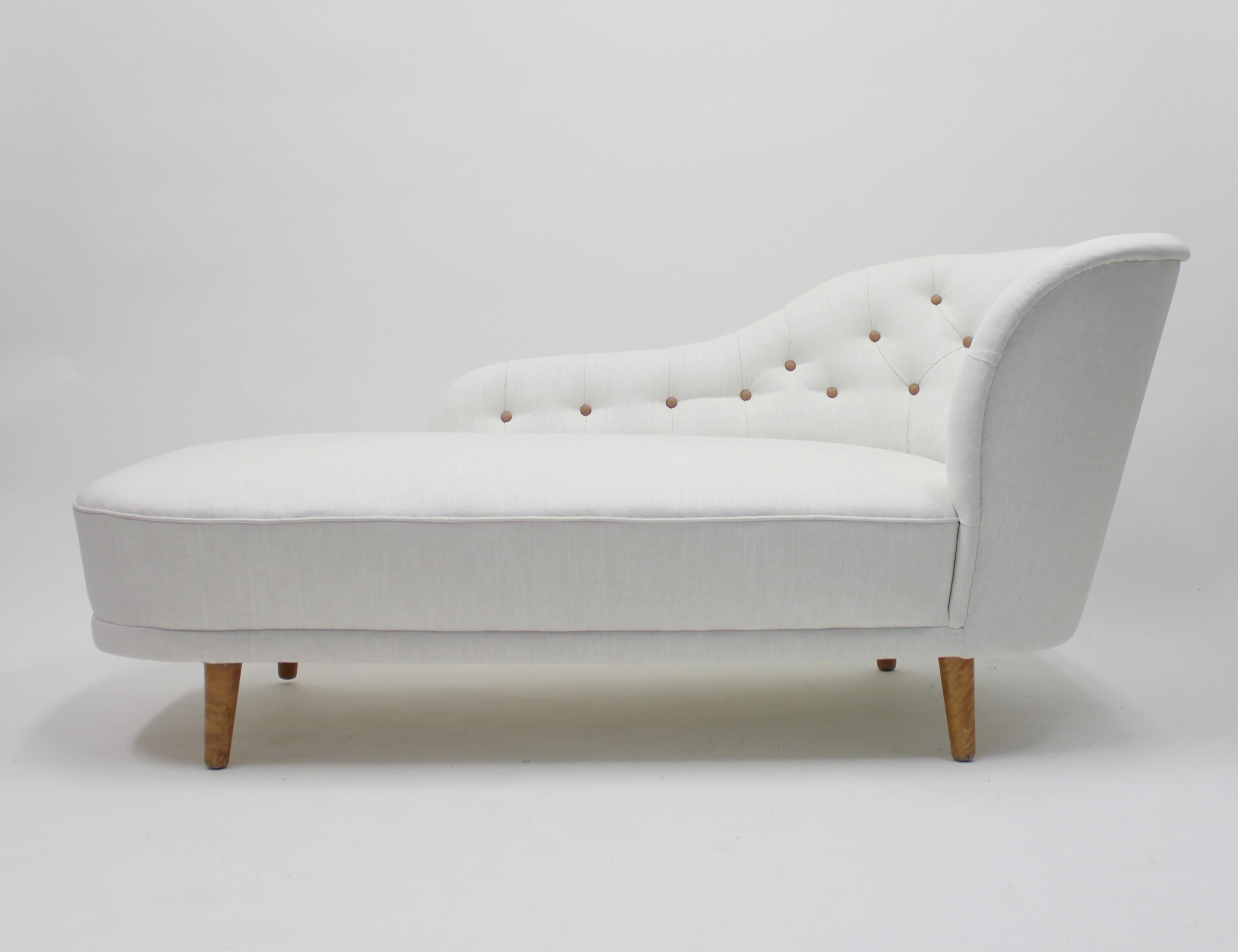 Rare Chaise Lounge, Attributed to Greta Magnusson Grossman, 1940s 2