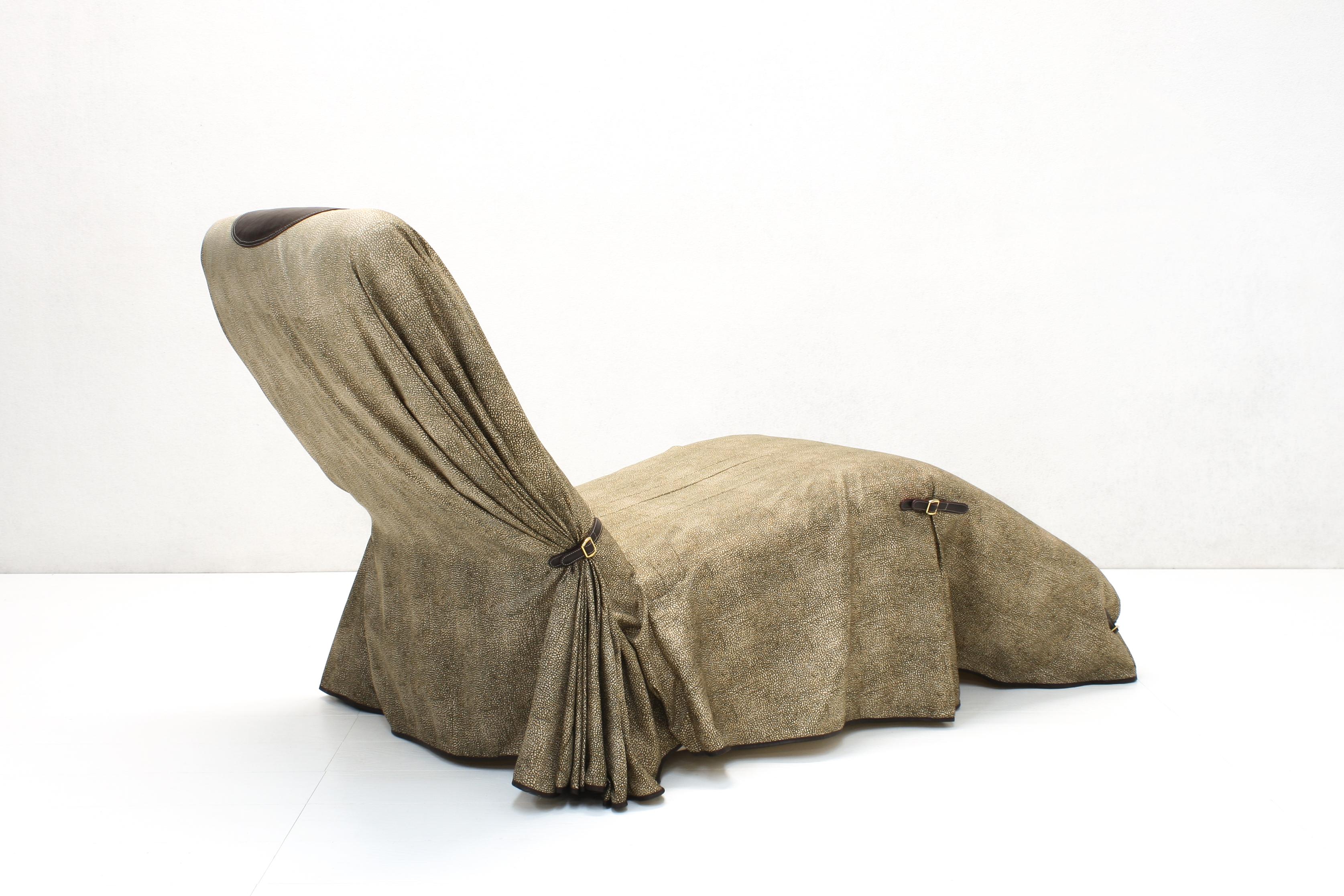 Italiano Rara Chaise Lounge di Redwall per Borbonese e Rossi di Albizzate, anni '80 in vendita