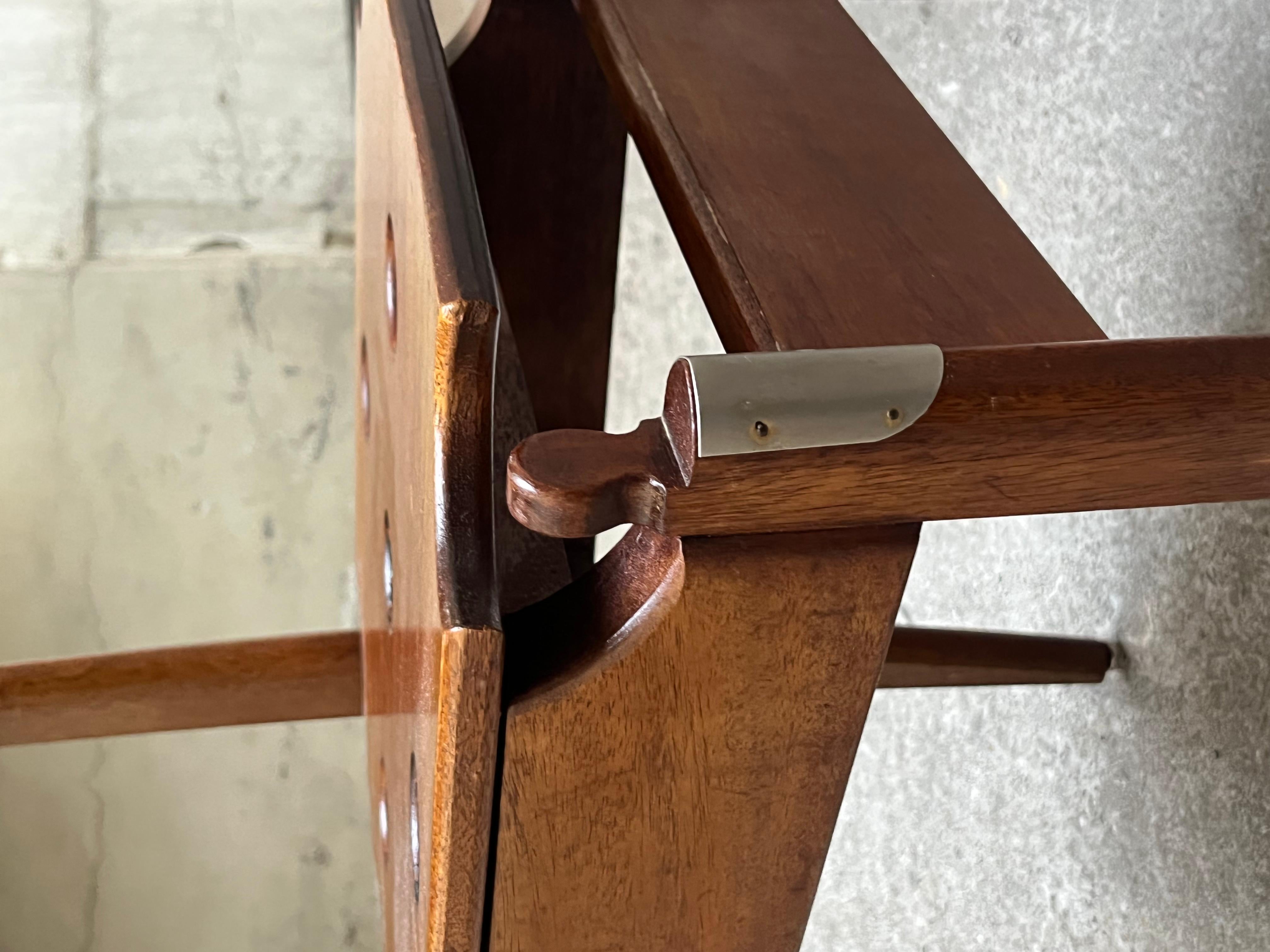 seltene Chaise Moderniste 1940 bois et métal (Französisch) im Angebot