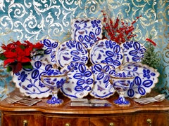 Seltenes Chamberlain & Co. Dessert Service:: Blind Earl