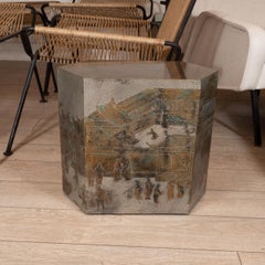 Rare "Chan" Chinoiserie Hexagonal Side Table