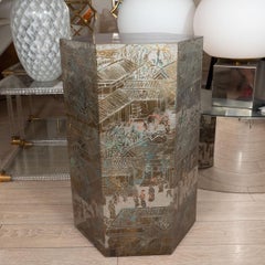 Rare piédestal de chinoiserie "Chan"