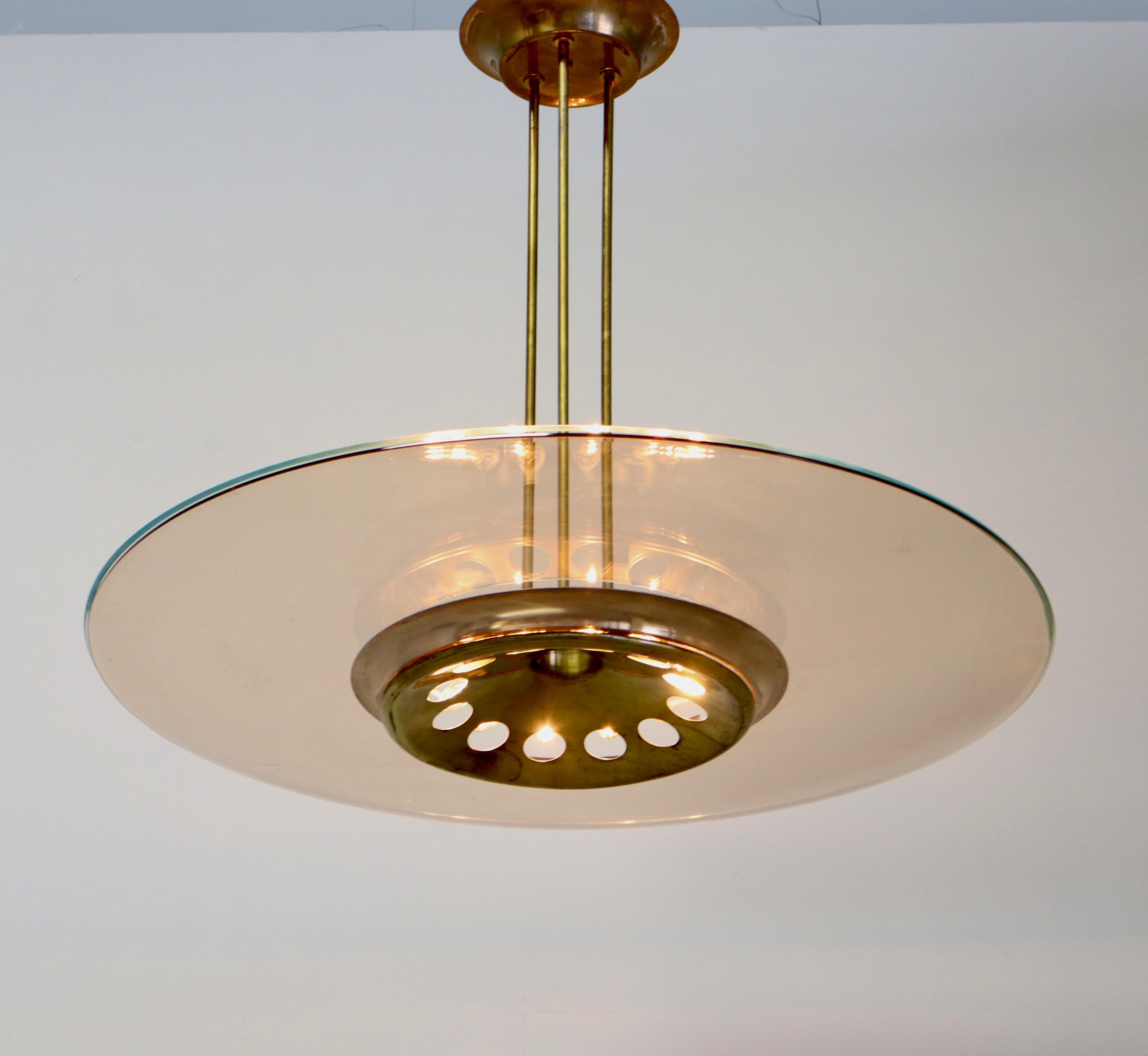 Rare Chandelier 1508 by Max Ingrand for Fontana Arte im Angebot 6