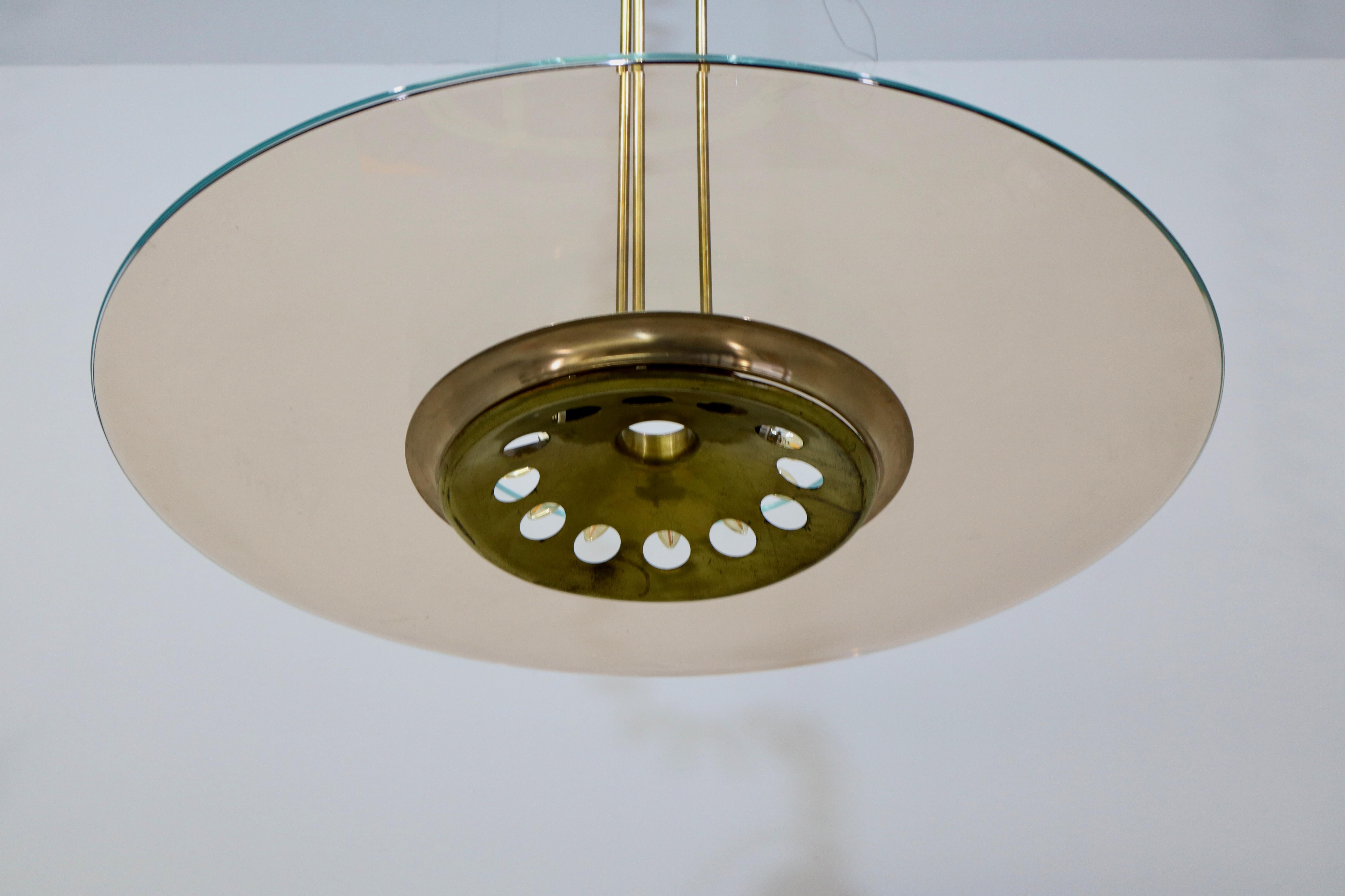 Rare Chandelier 1508 by Max Ingrand for Fontana Arte im Angebot 10