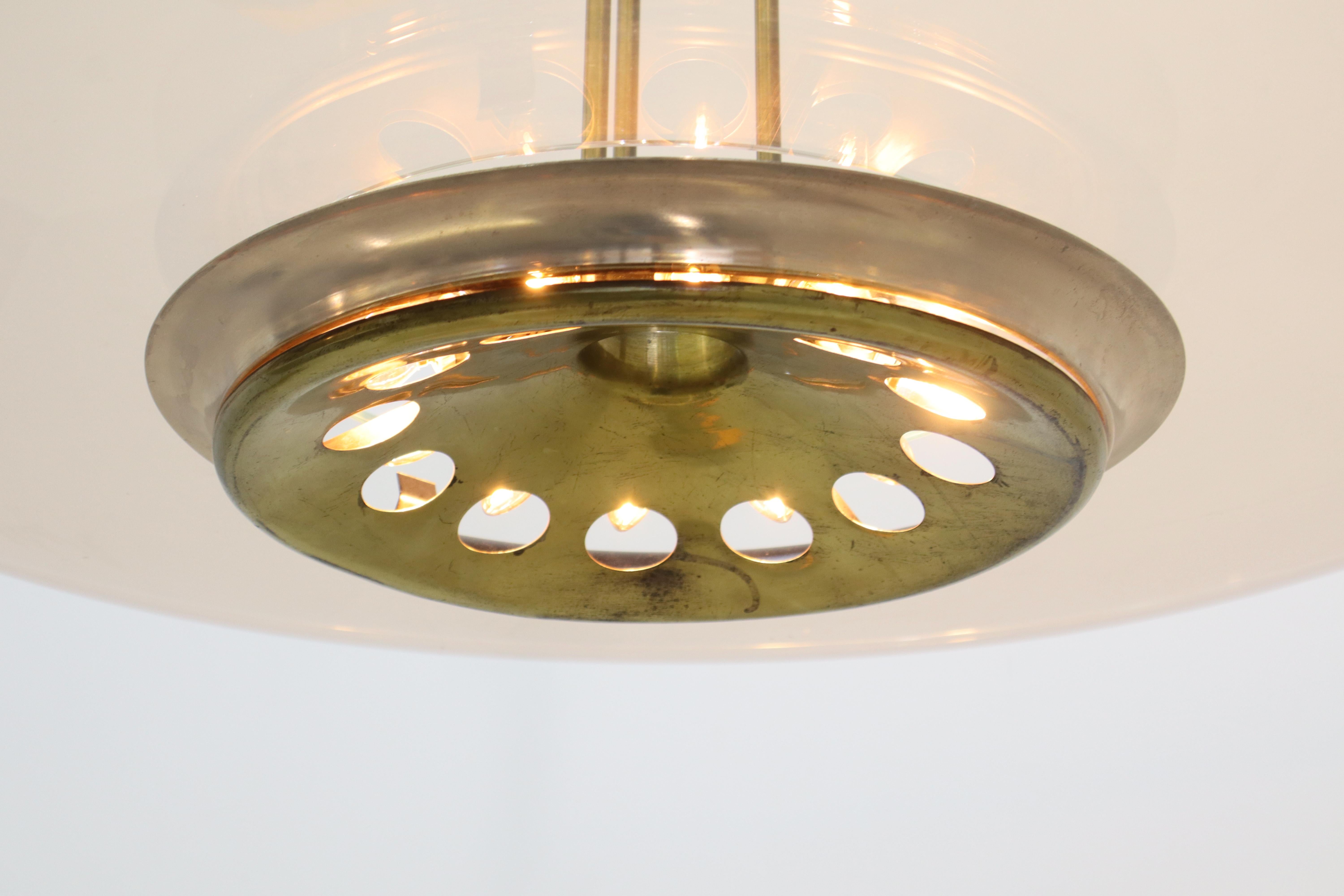 Rare Chandelier 1508 by Max Ingrand for Fontana Arte im Angebot 2