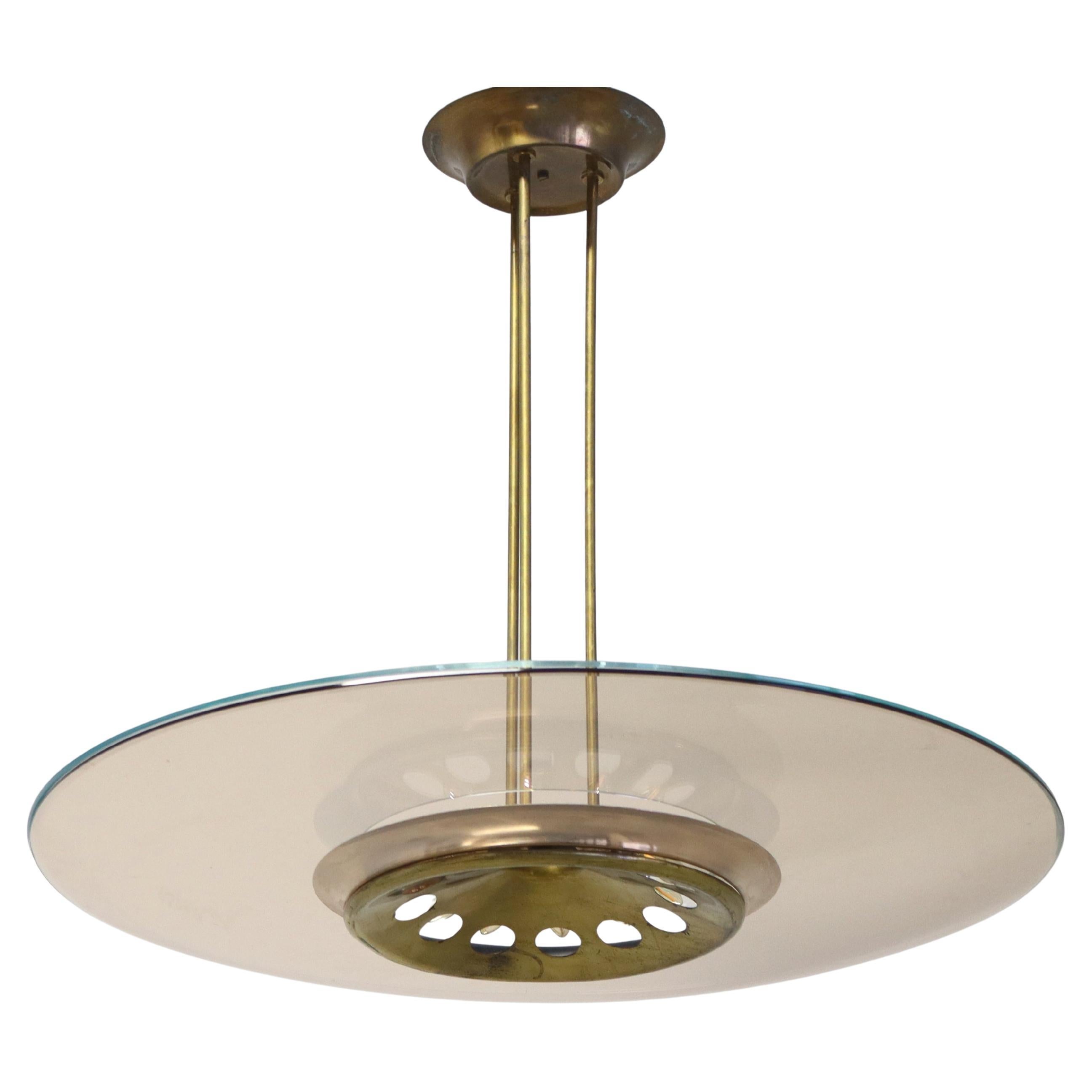 Rare Chandelier 1508 by Max Ingrand for Fontana Arte