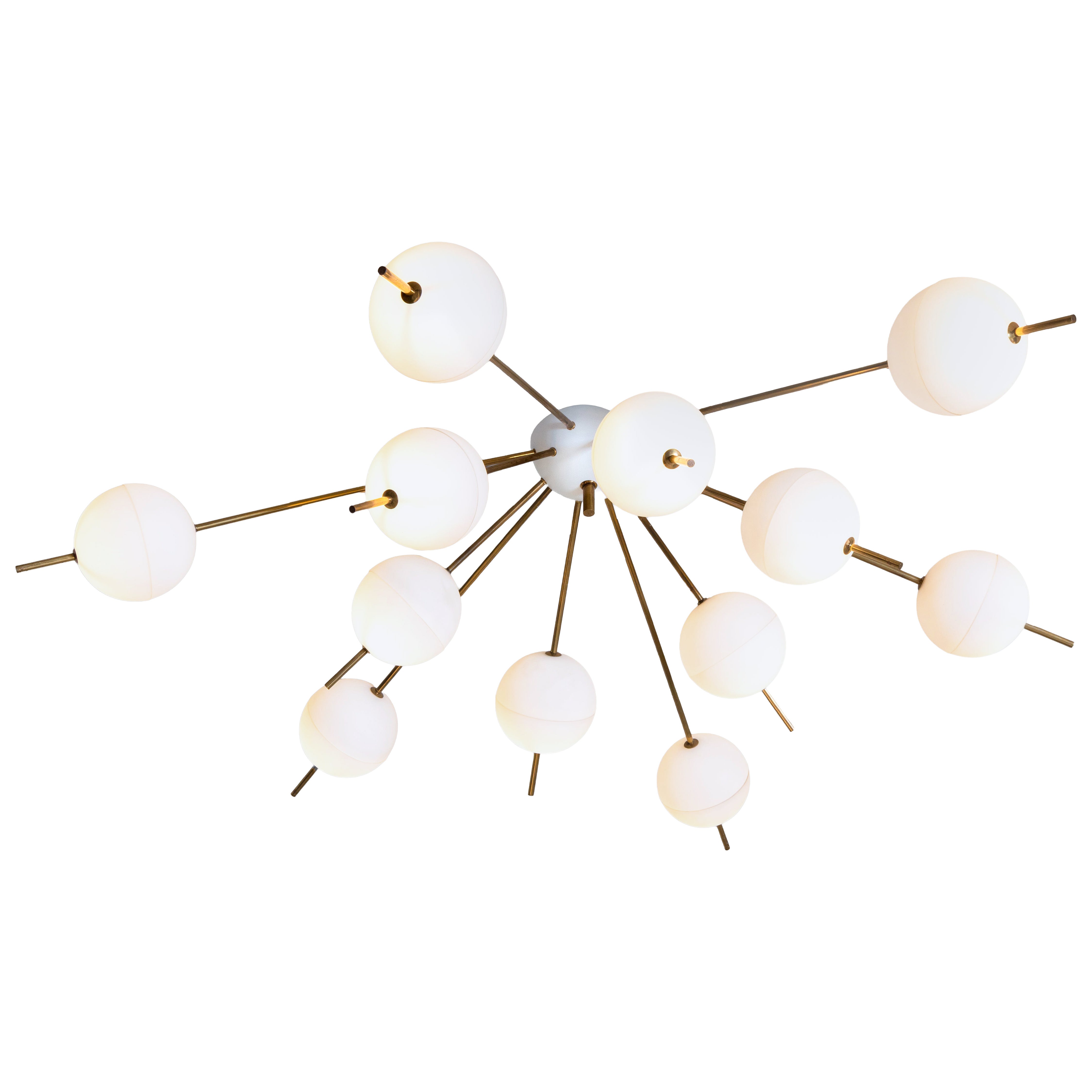 Rare chandelier Angelo Lelii Arredoluce, 1958