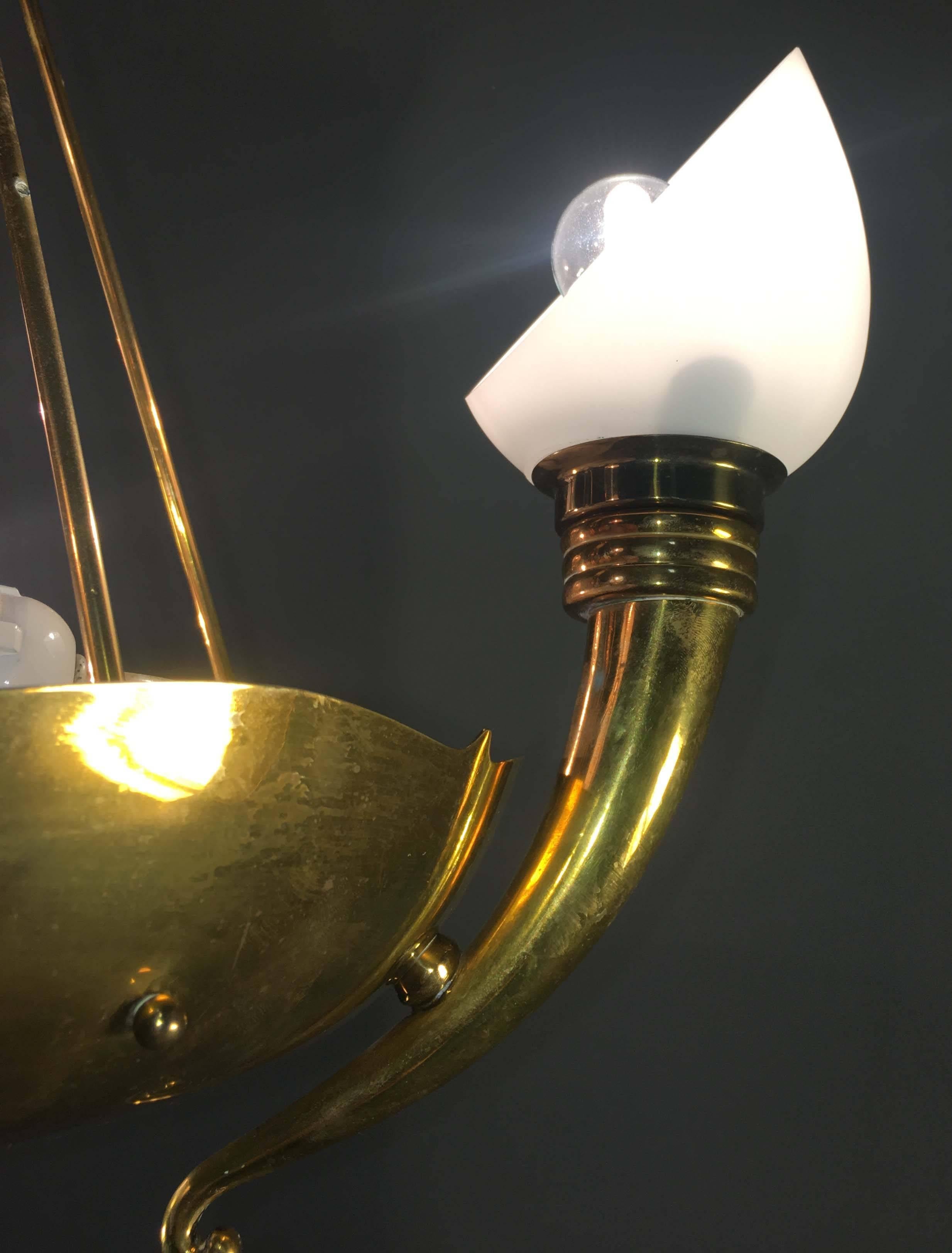 Raro lampadario di Gaetano Sciolari, anni '40 in vendita 9