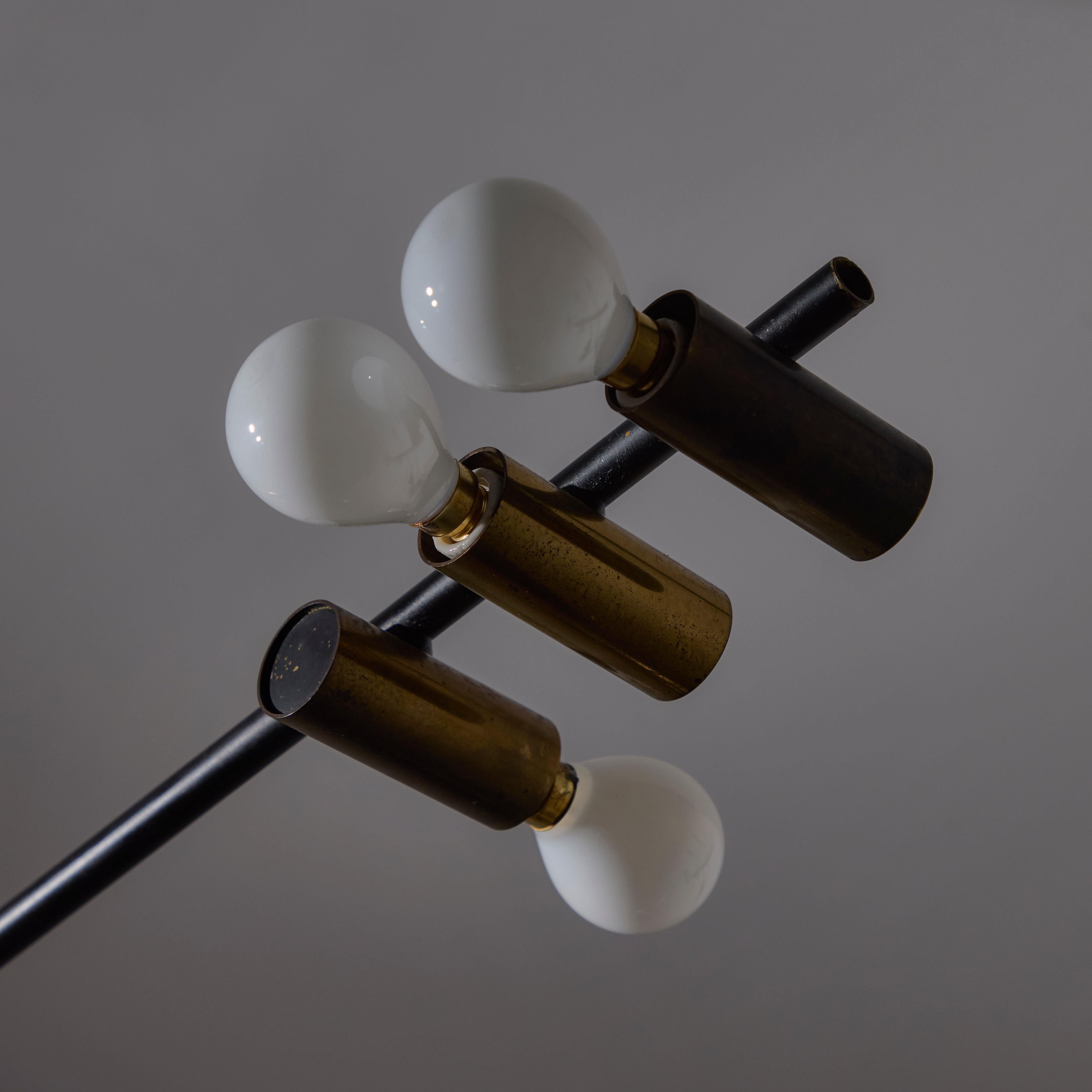 Rare Chandelier by Giampiero Aloi for Stilnovo For Sale 4
