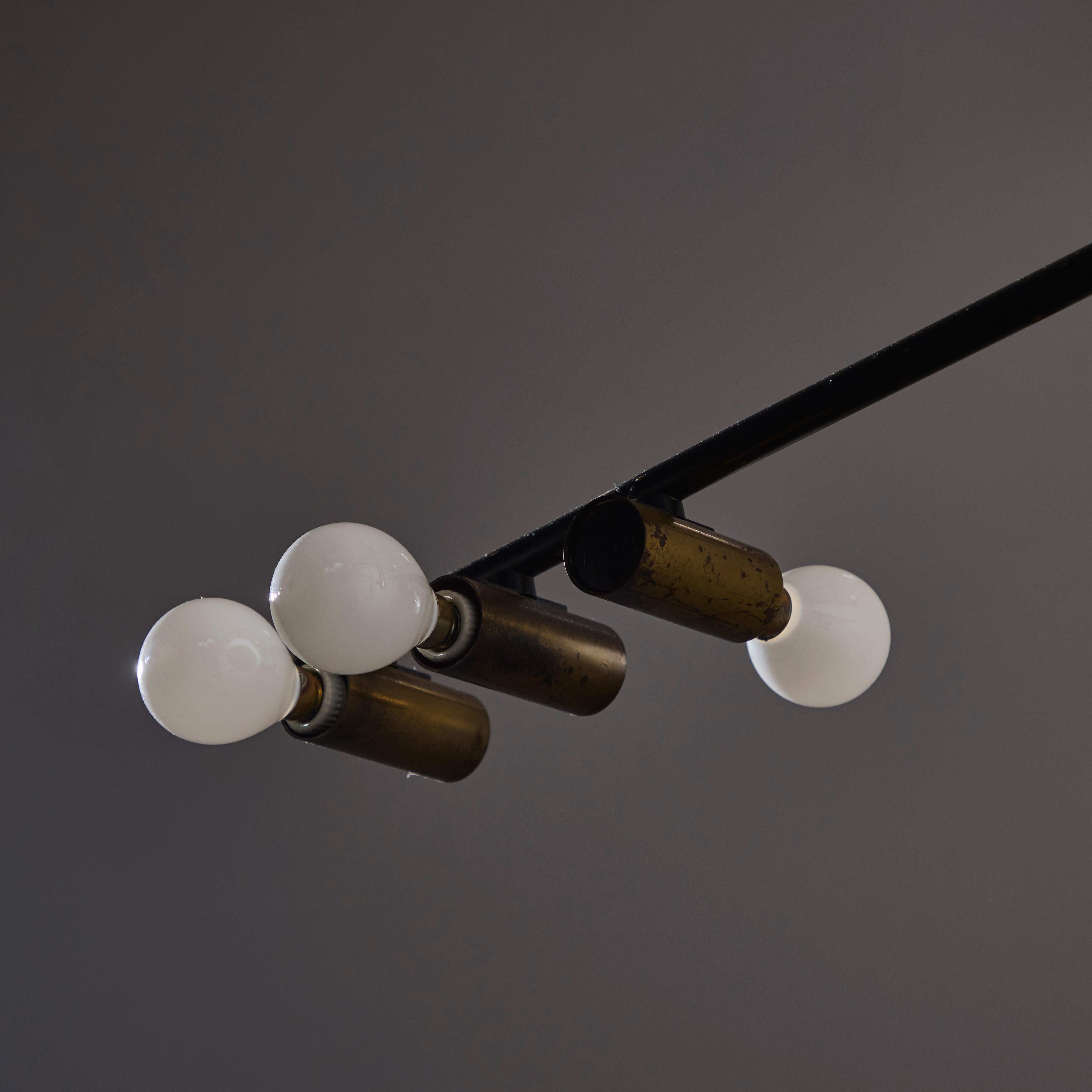 Rare Chandelier by Giampiero Aloi for Stilnovo For Sale 5