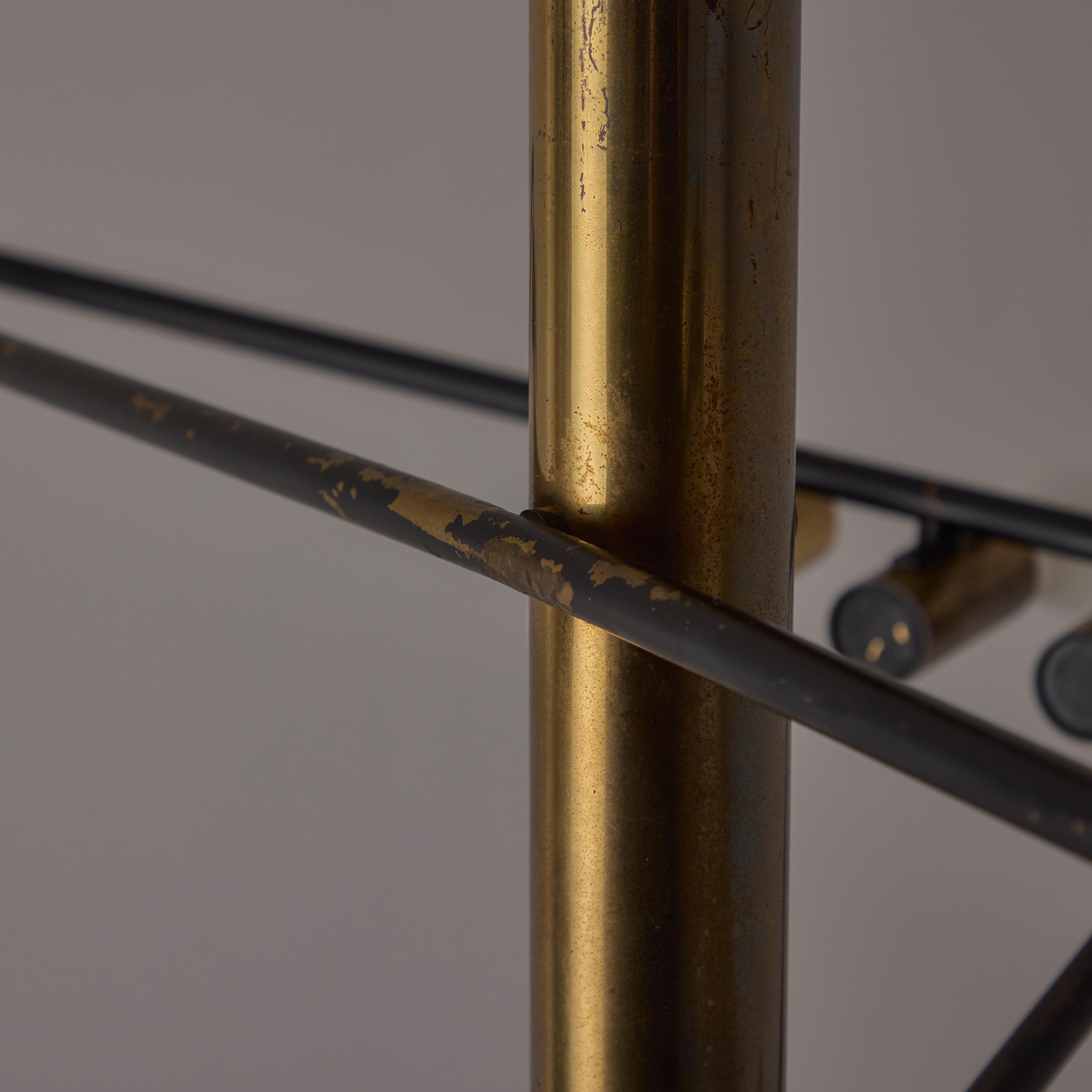 Rare Chandelier by Giampiero Aloi for Stilnovo For Sale 10