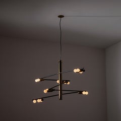 Rare Chandelier by Giampiero Aloi for Stilnovo