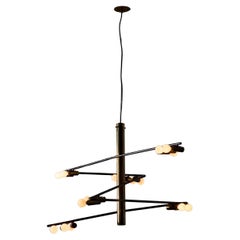 Rare Chandelier by Giampiero Aloi for Stilnovo