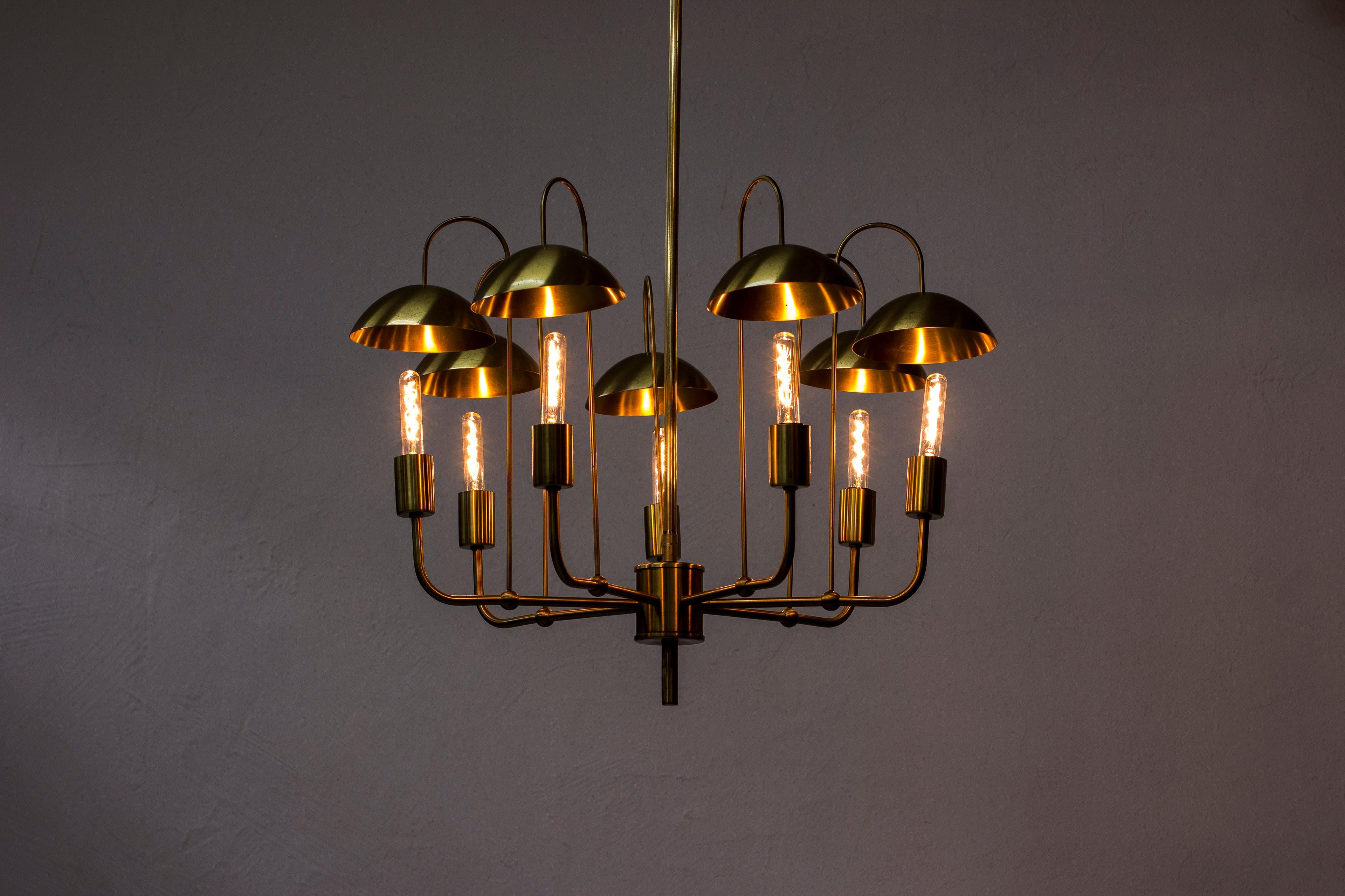 Rare Chandelier by Hans-Agne Jakobsson, Sweden, 1960s For Sale 9