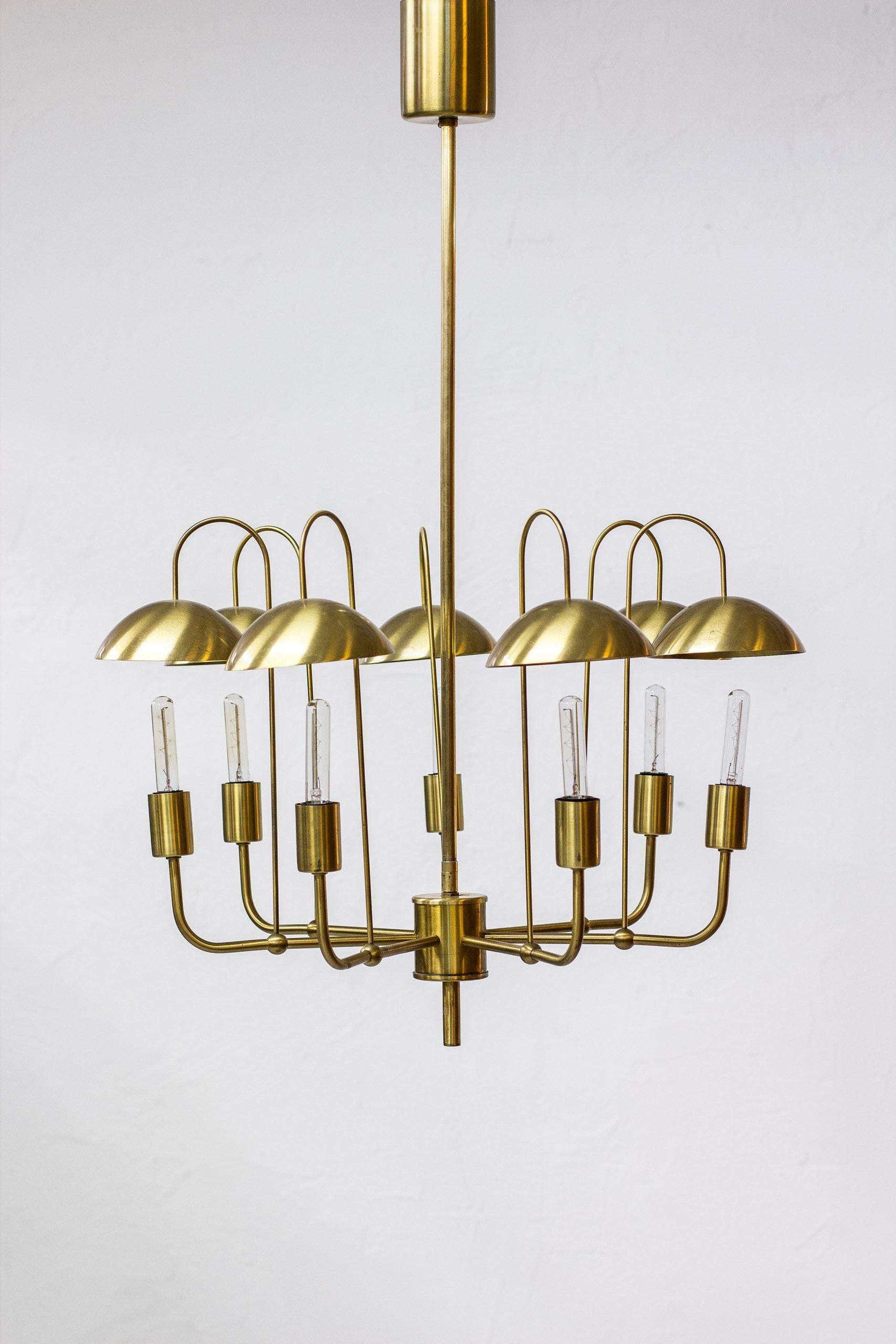 Scandinavian Modern Rare Chandelier by Hans-Agne Jakobsson, Sweden, 1960s For Sale