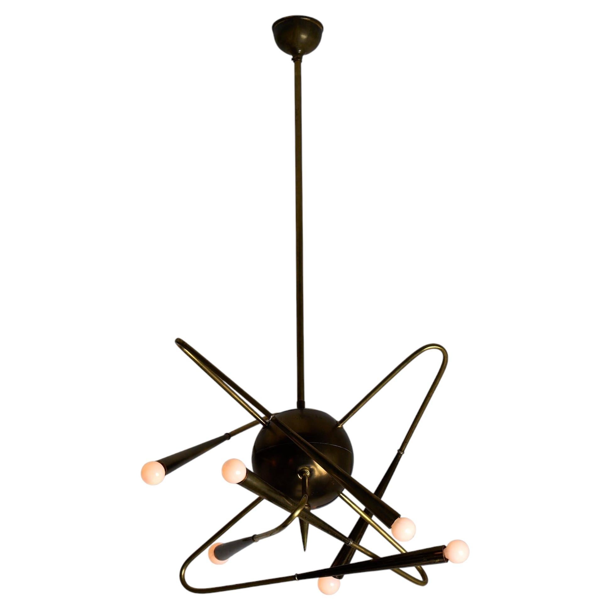 Rare Chandelier by Oscar Torlasco for Stilnovo
